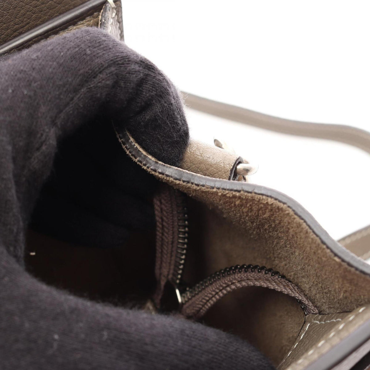 Celine Gray Leather Handbag (Pre-Owned)