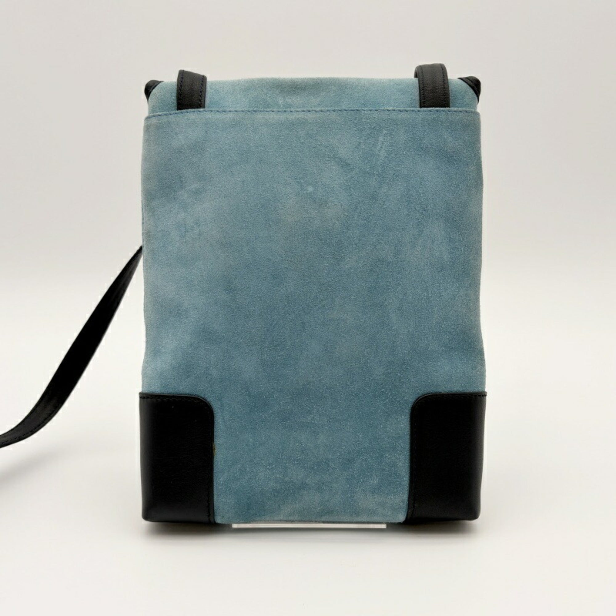 Loewe Blue Suede Pochette Shoulder Bag (Pre-Owned)