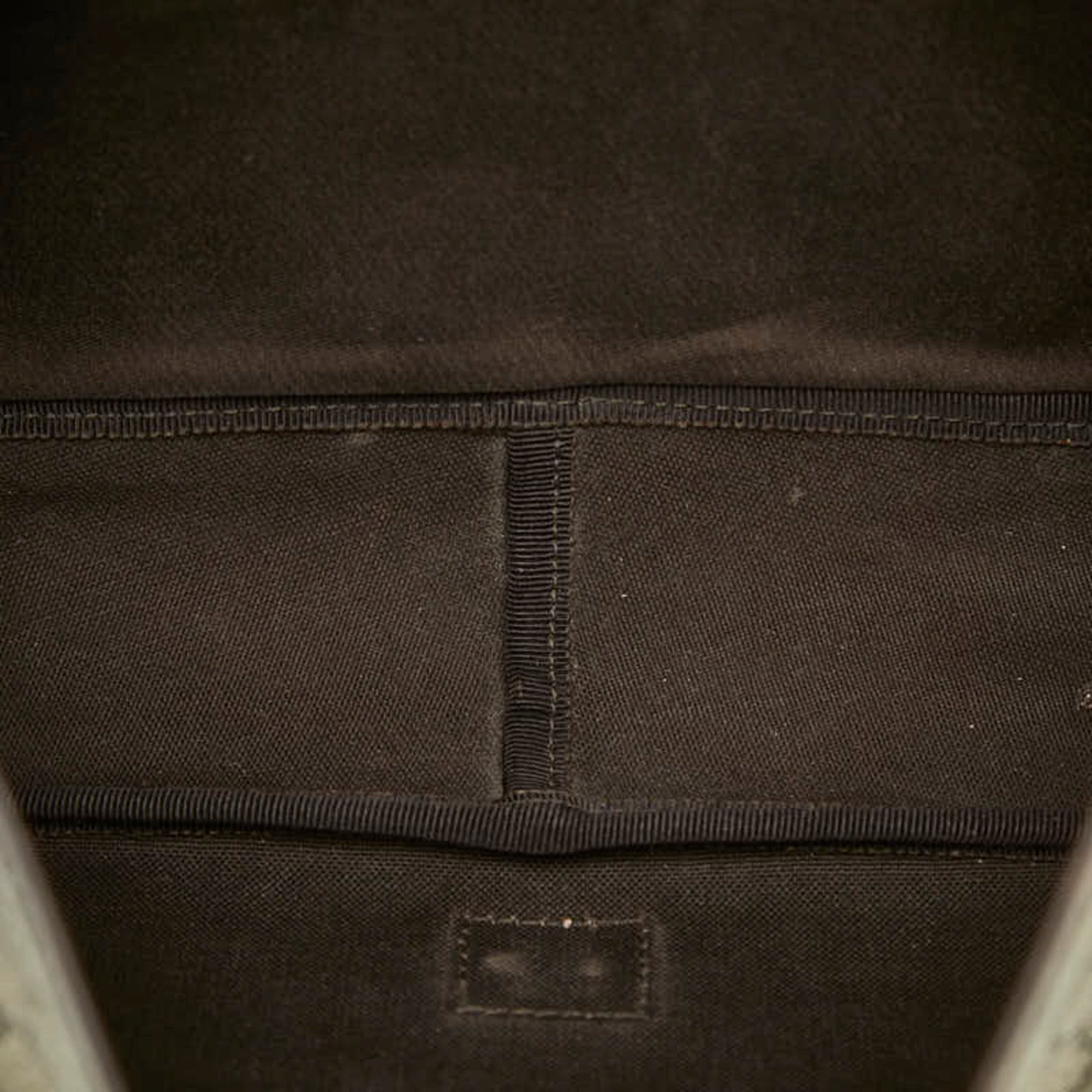 Gucci Beige Brown Leather Pvc Messenger Bag (Pre-Owned)