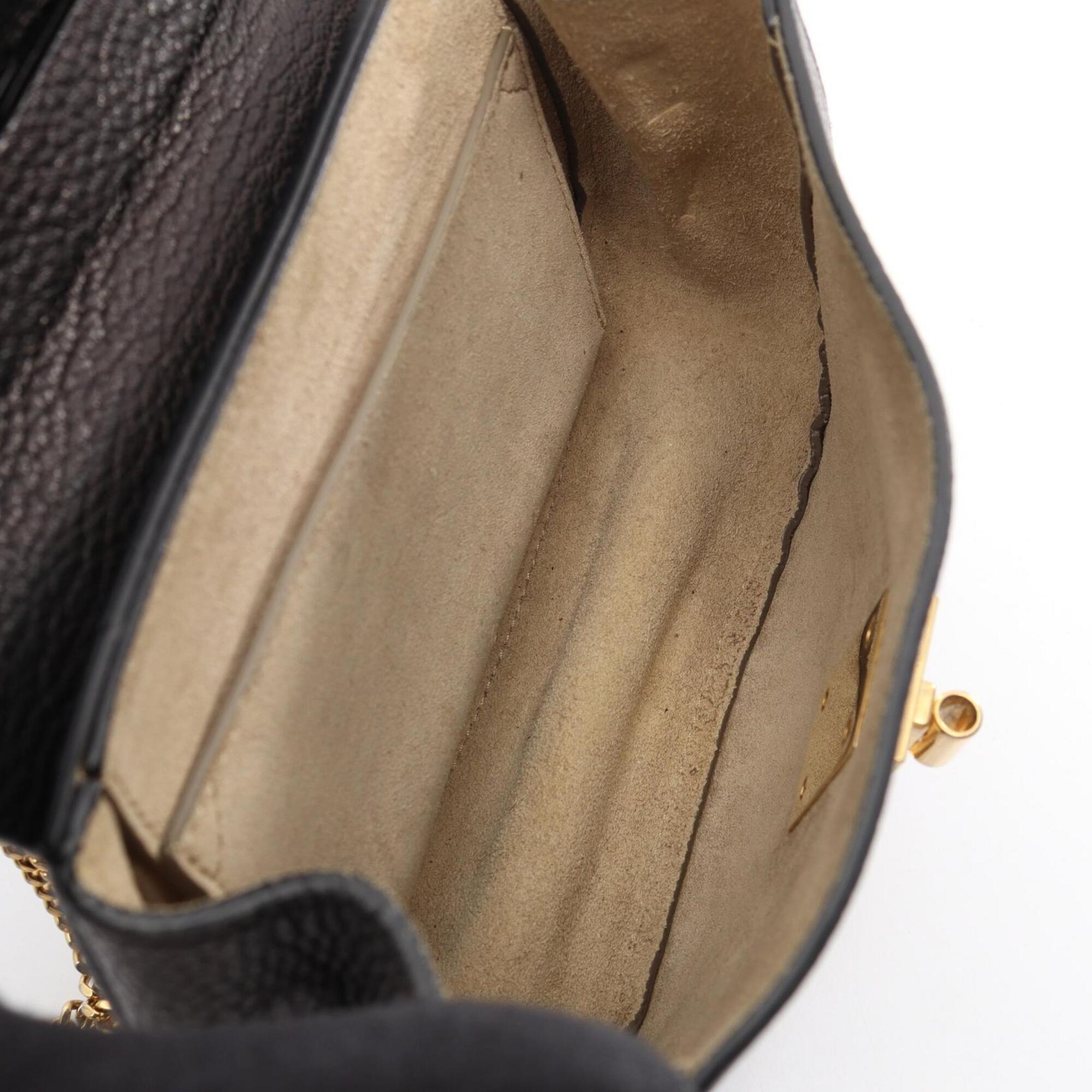 Chloé Black Leather Handbag Shoulder Bag (Pre-Owned)