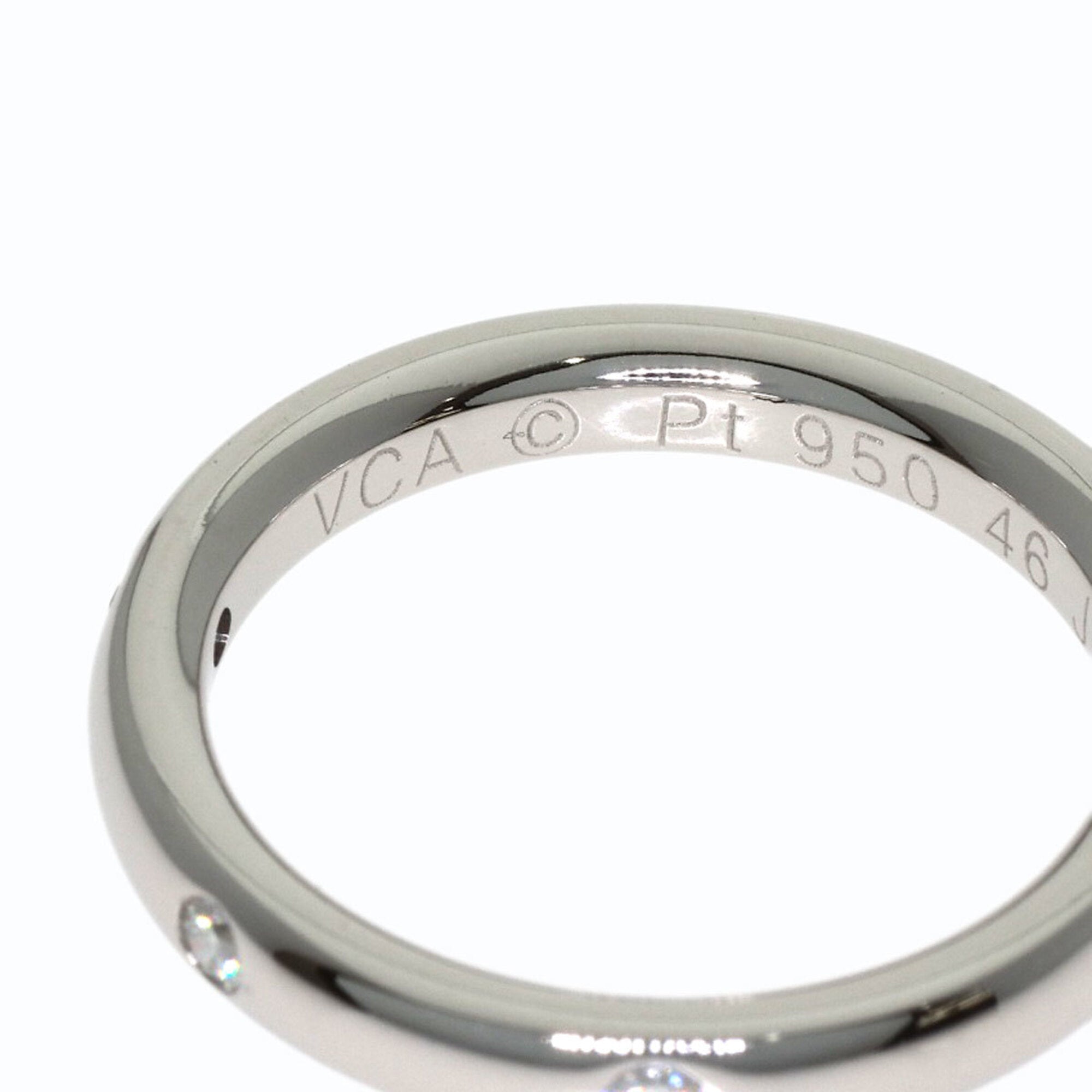 Van Cleef & Arpels Platinum 950 Band Ring (Pre-Owned)