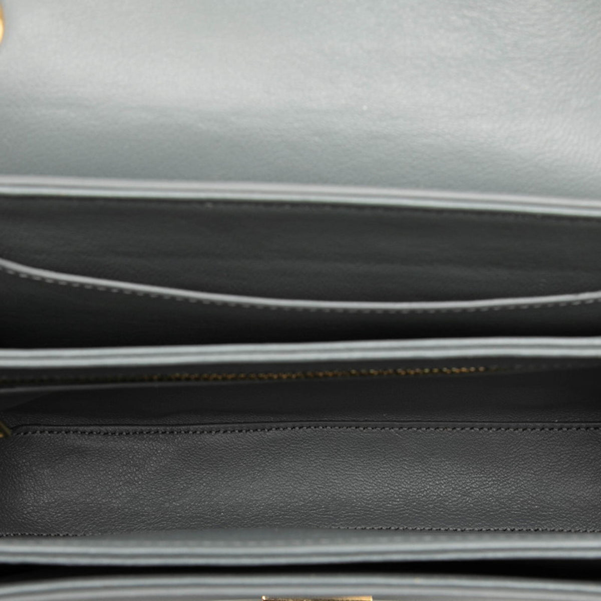 Celine Gray Leather Shoulder Bag (Pre-Owned)