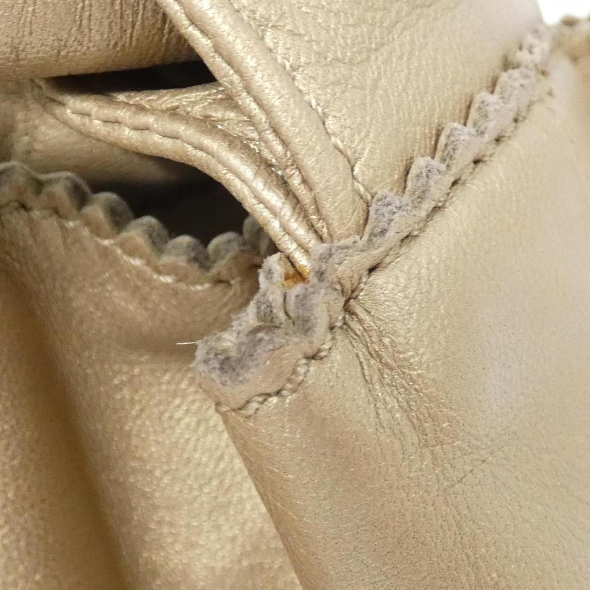 Loewe Gold Leather Handbag (Pre-Owned)