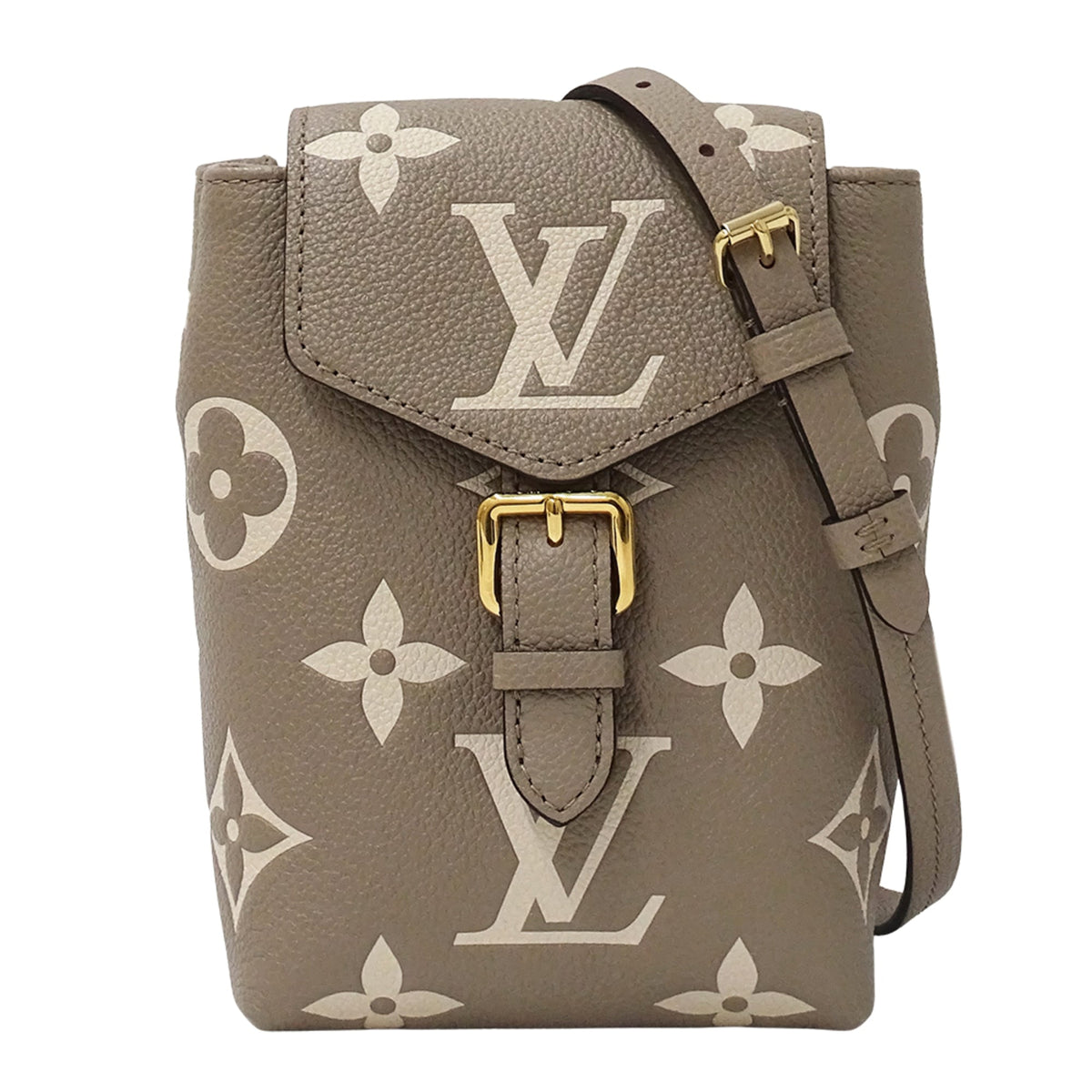 Louis Vuitton Beige Bicolor Monogram Empreinte Handbag (Pre-Owned)