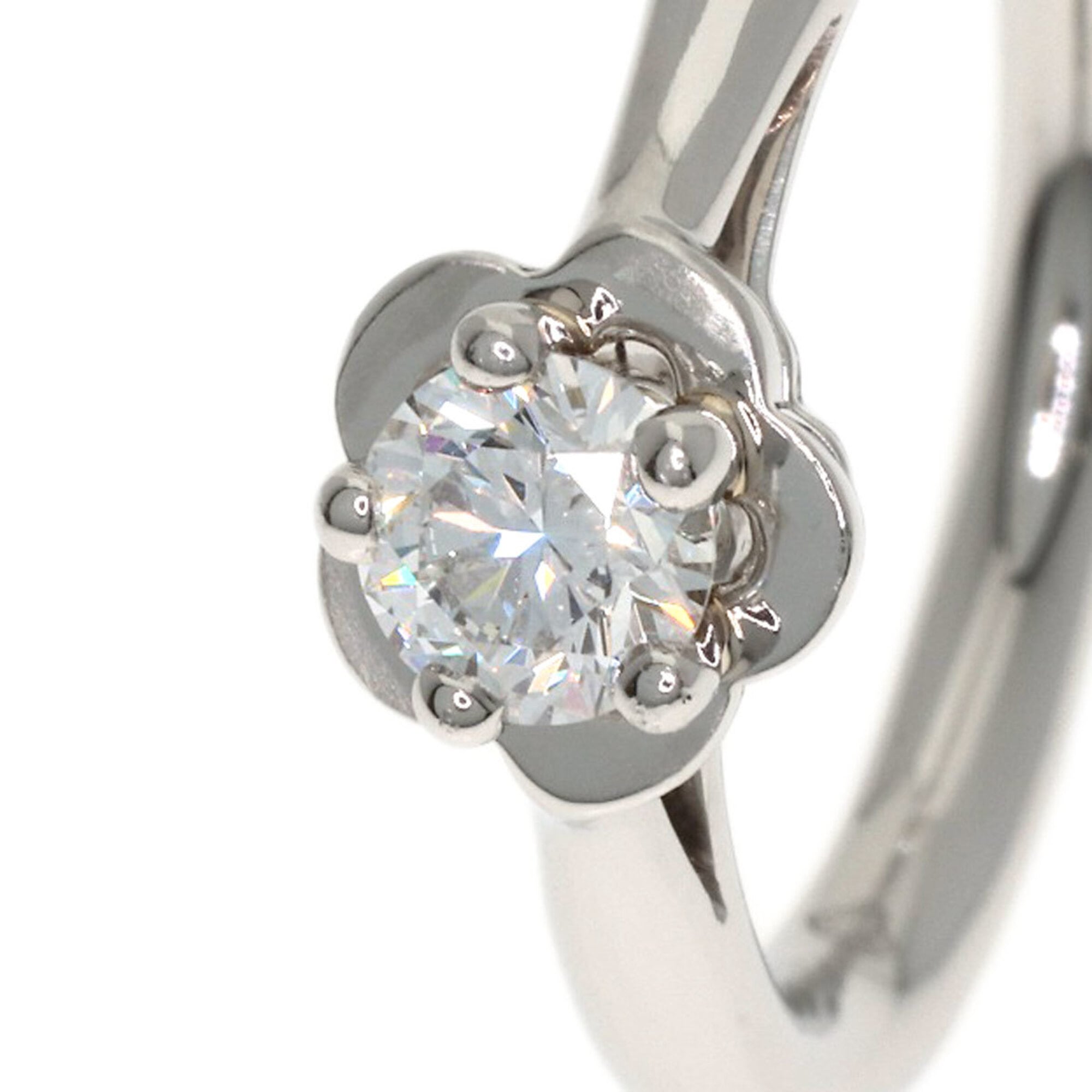 Chanel Platinum 950 Band Ring (Pre-Owned)