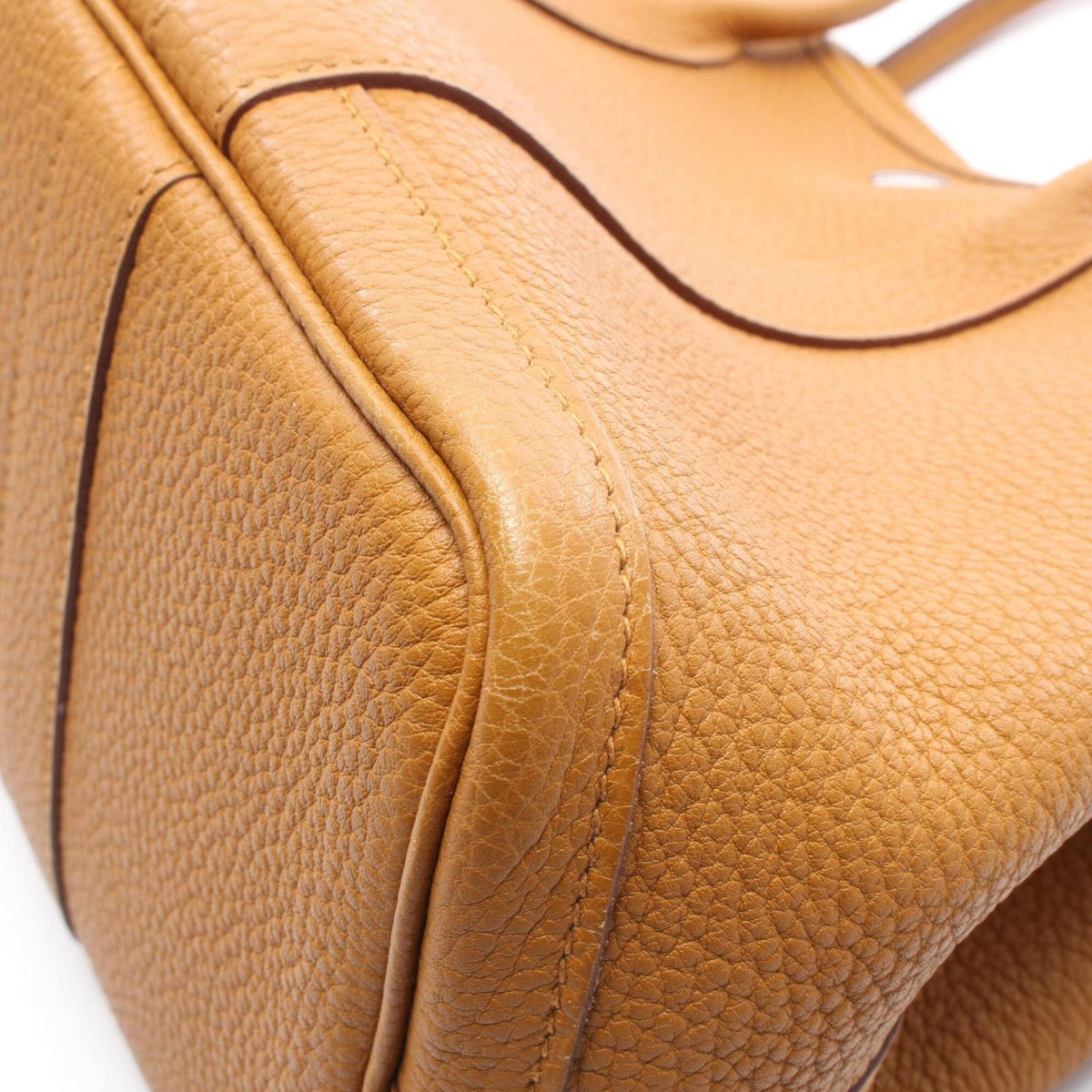 Hermes Brown Negonda Leather Handbag Tote Bag (Pre-Owned)