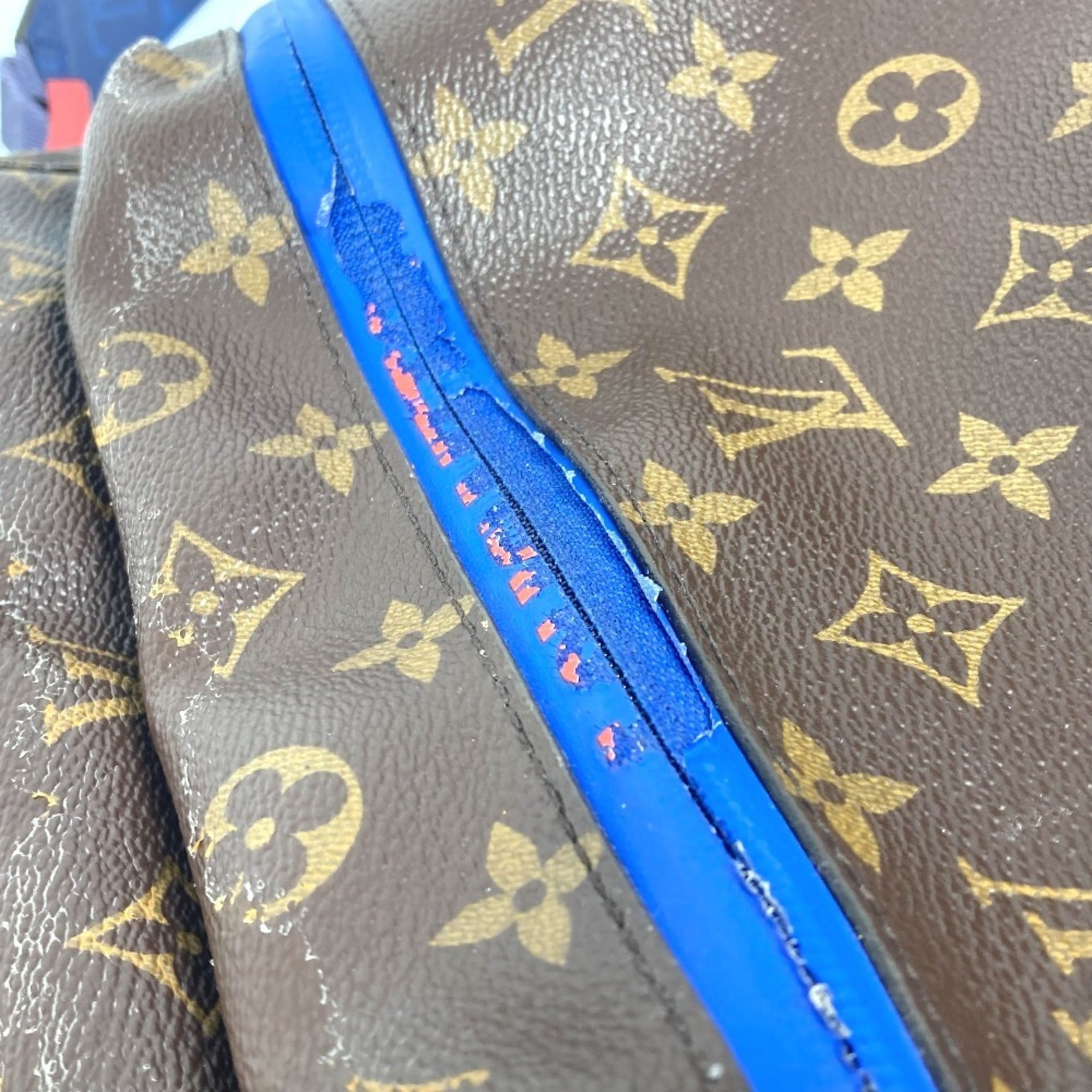 Louis Vuitton Monogram Blue Brown Monogram Shoulder Bag (Pre-Owned)