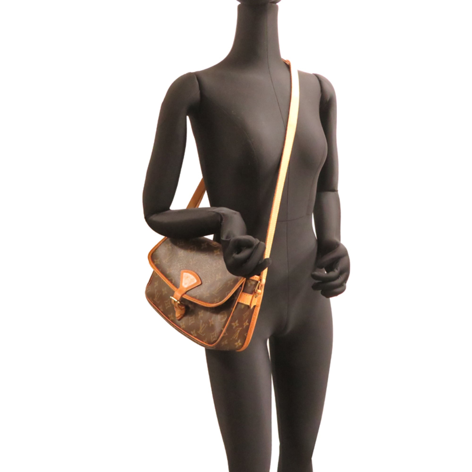 Louis Vuitton Brown Monogram Shoulder Bag (Pre-Owned)