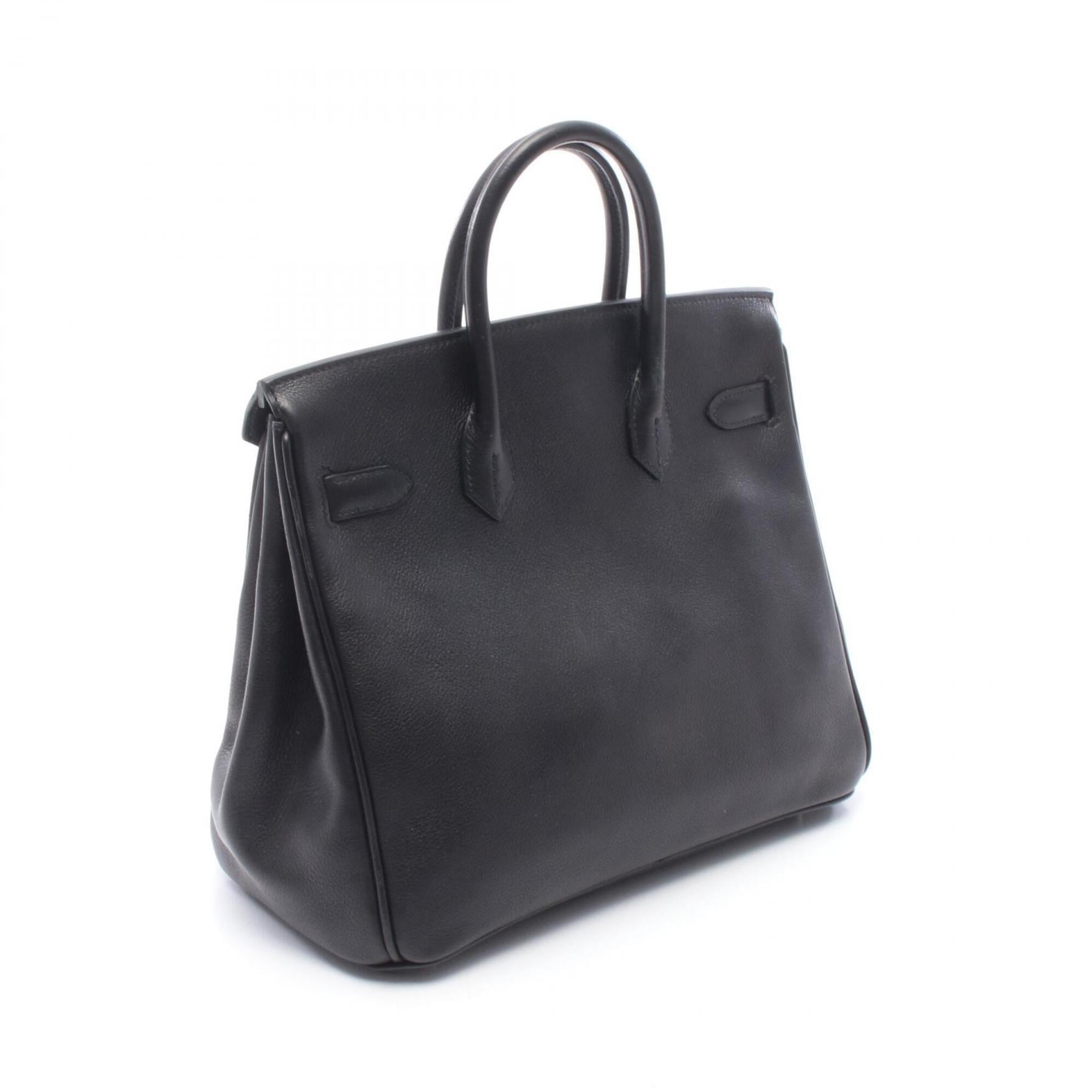 Hermes Black Leather Handbag (Pre-Owned)