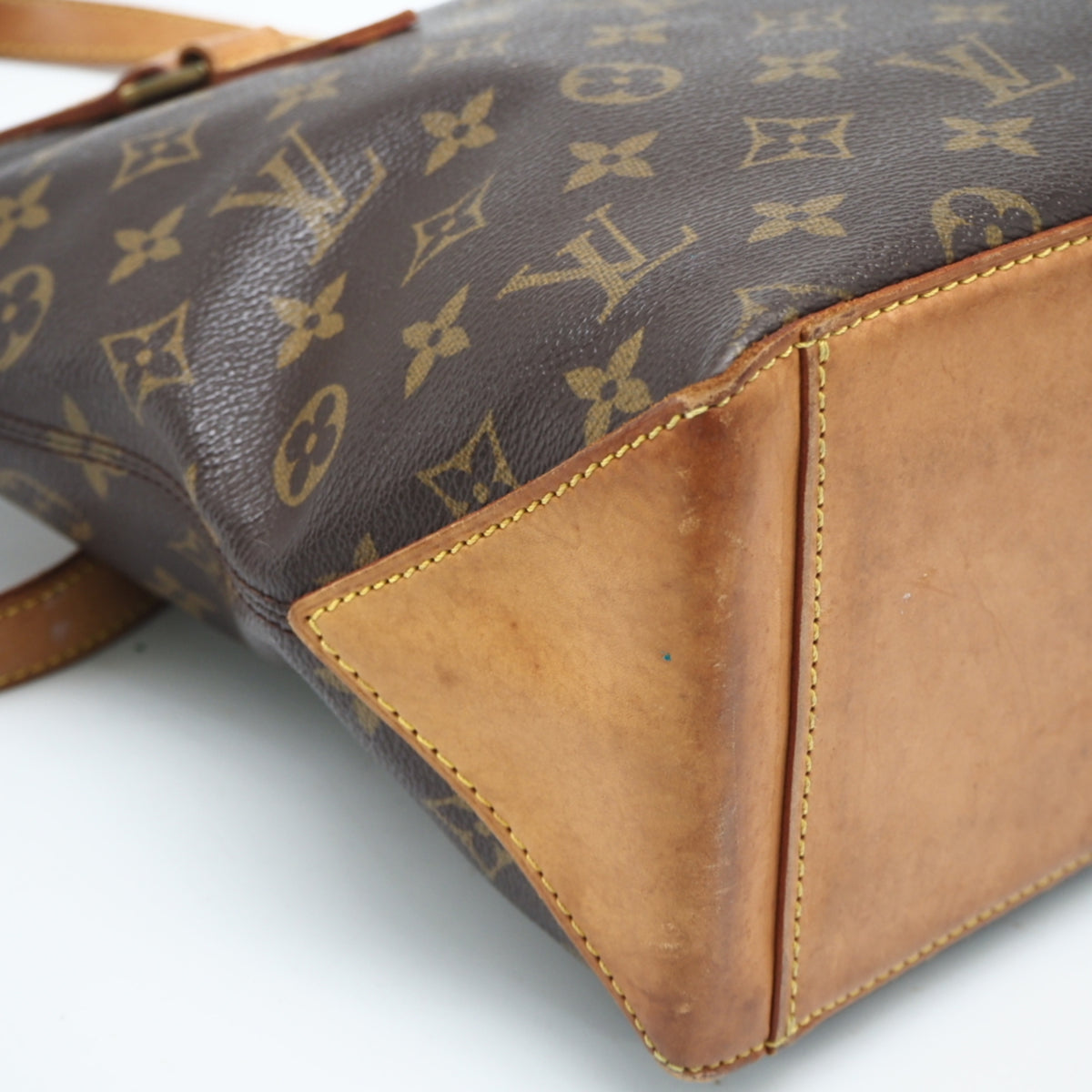 Louis Vuitton Monogram Brown Coated Canvas Leather Handbag (Pre-Owned)