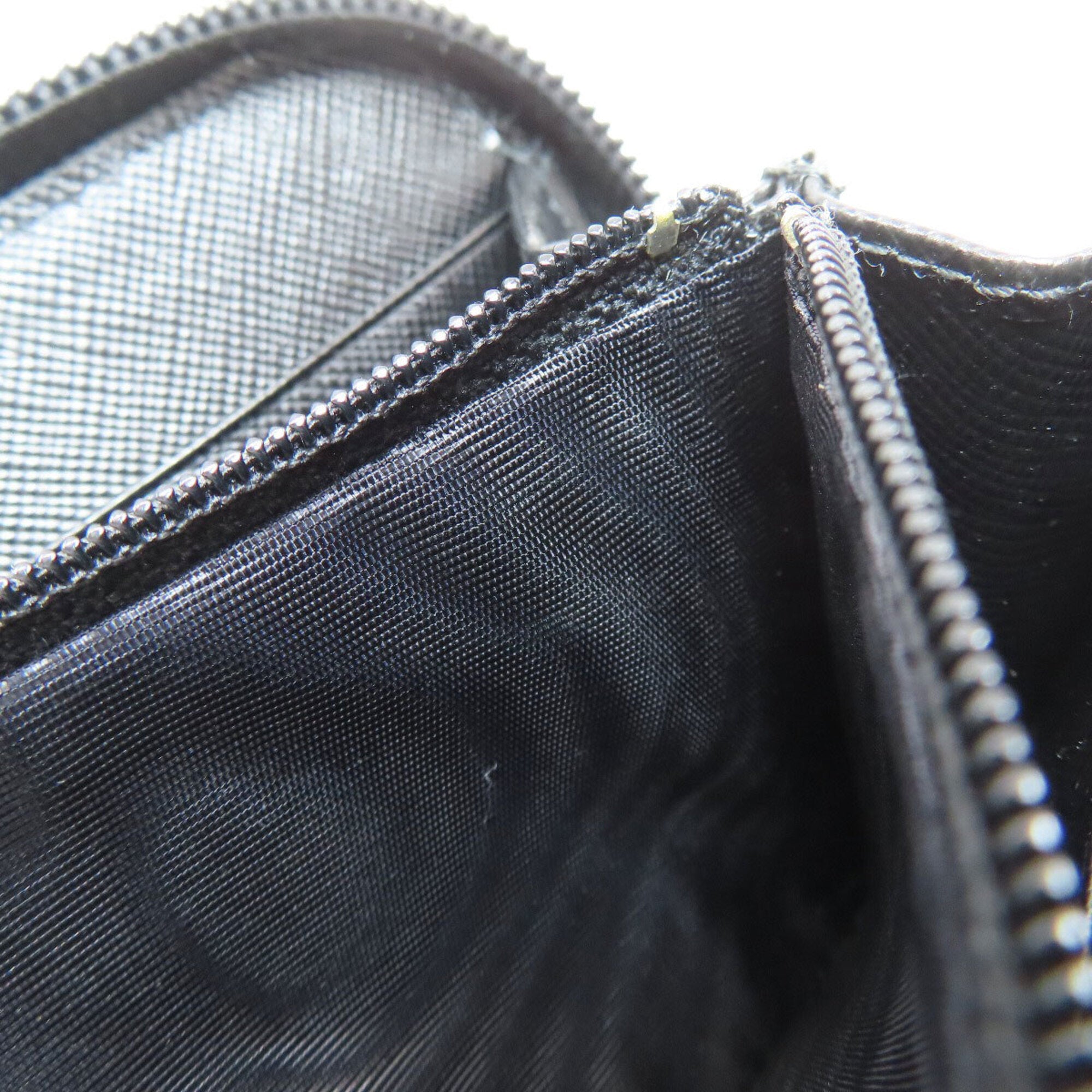 Prada Black Nylon Long Wallet (Bi-Fold) (Pre-Owned)