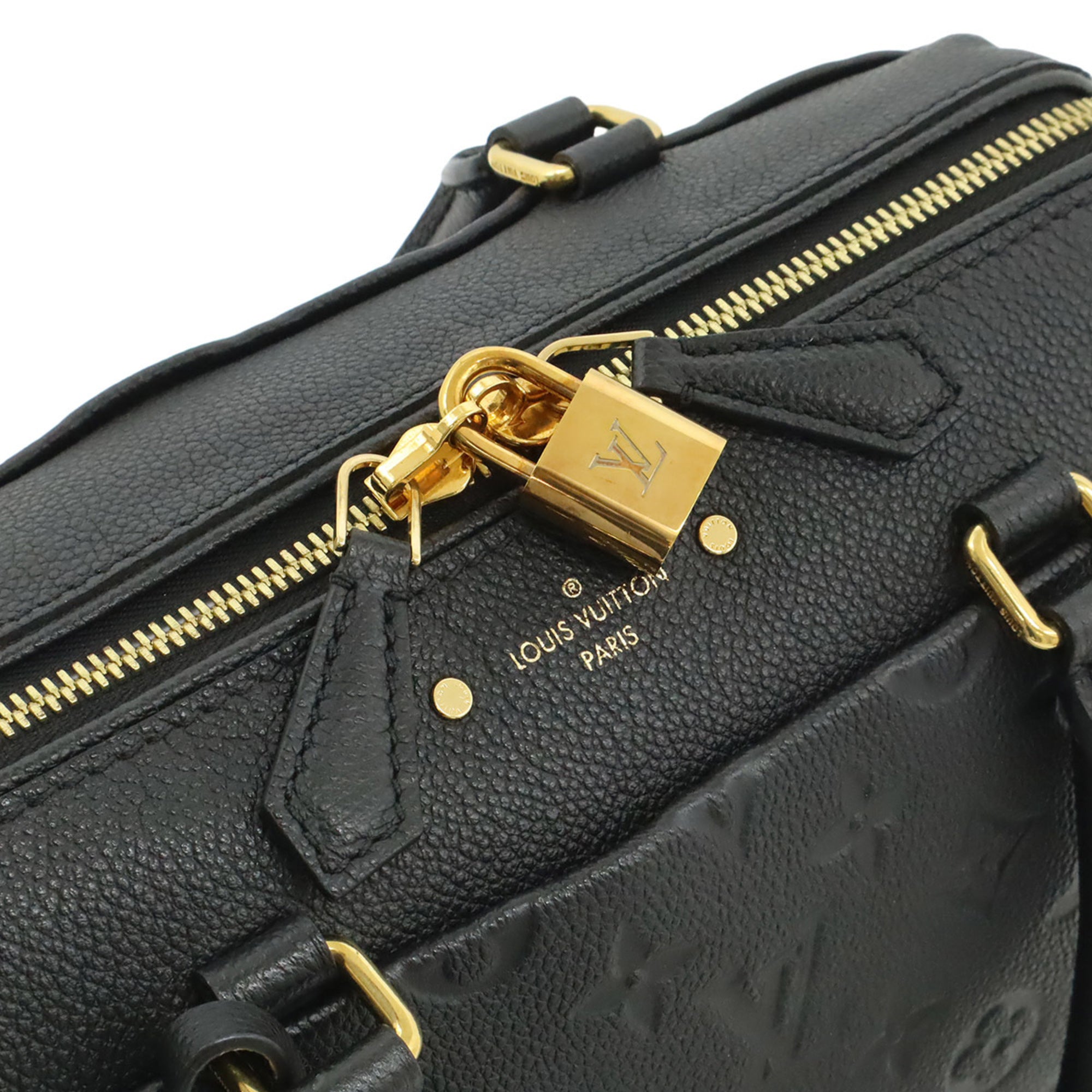 Louis Vuitton Black Noir Monogram Empreinte Handbag Shoulder Bag (Pre-Owned)