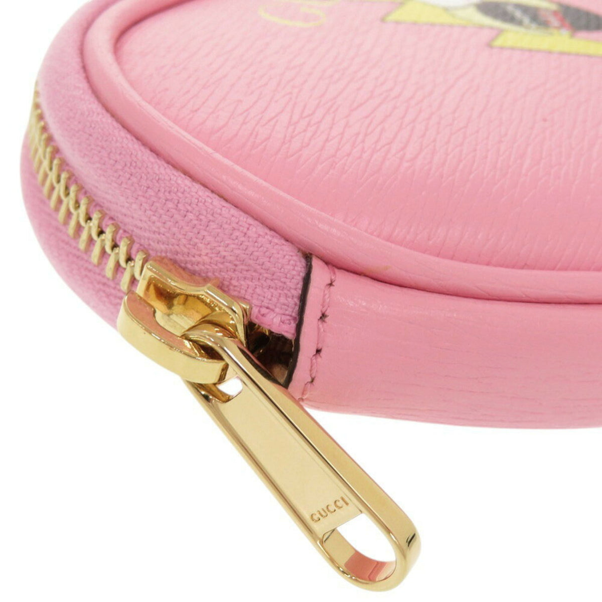 Gucci Pink Leather Coin Purse/Coin Case (Pre-Owned)
