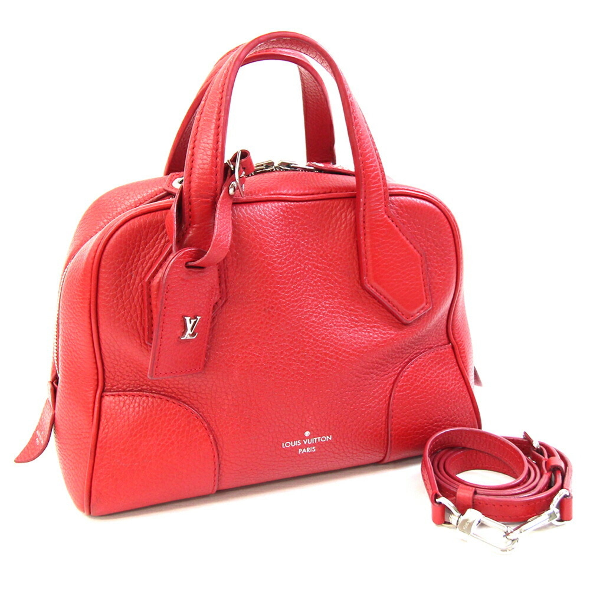 Louis Vuitton Cerise Red Color Leather Handbag (Pre-Owned)
