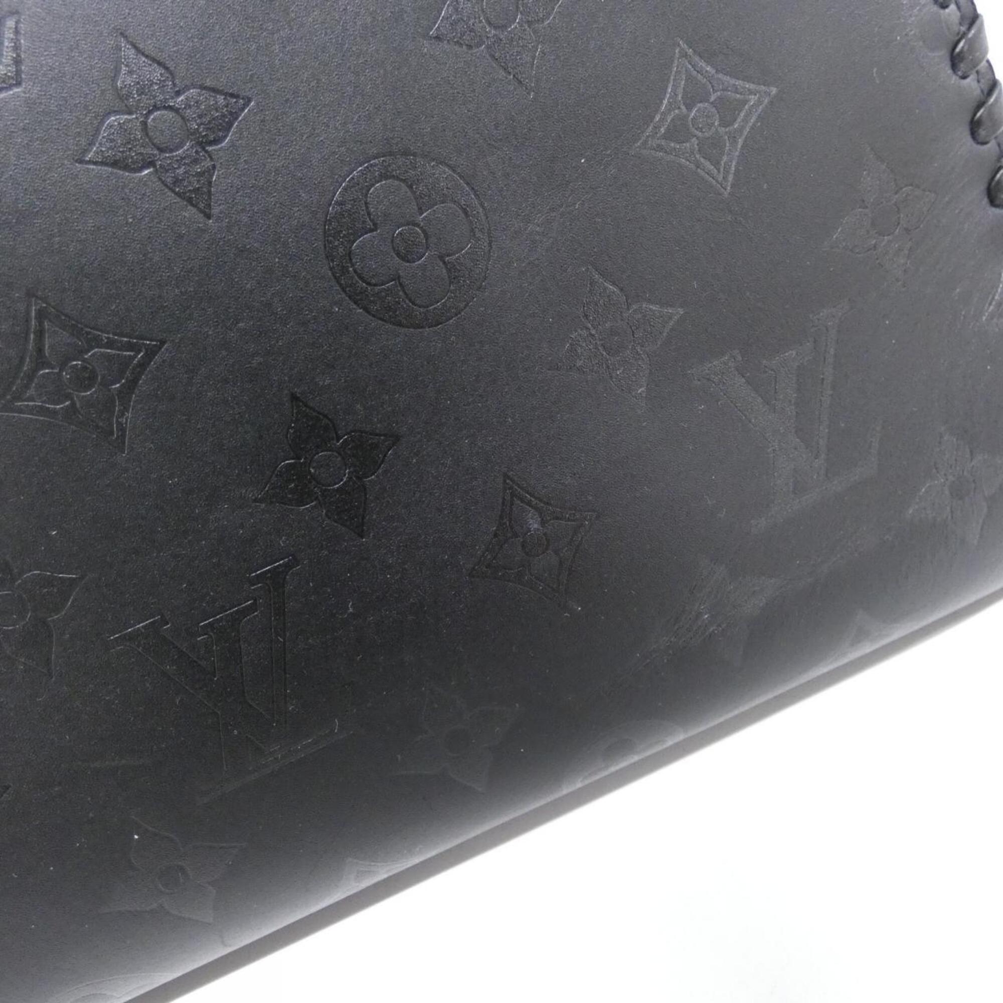 Louis Vuitton Black Leather Handbag (Pre-Owned)