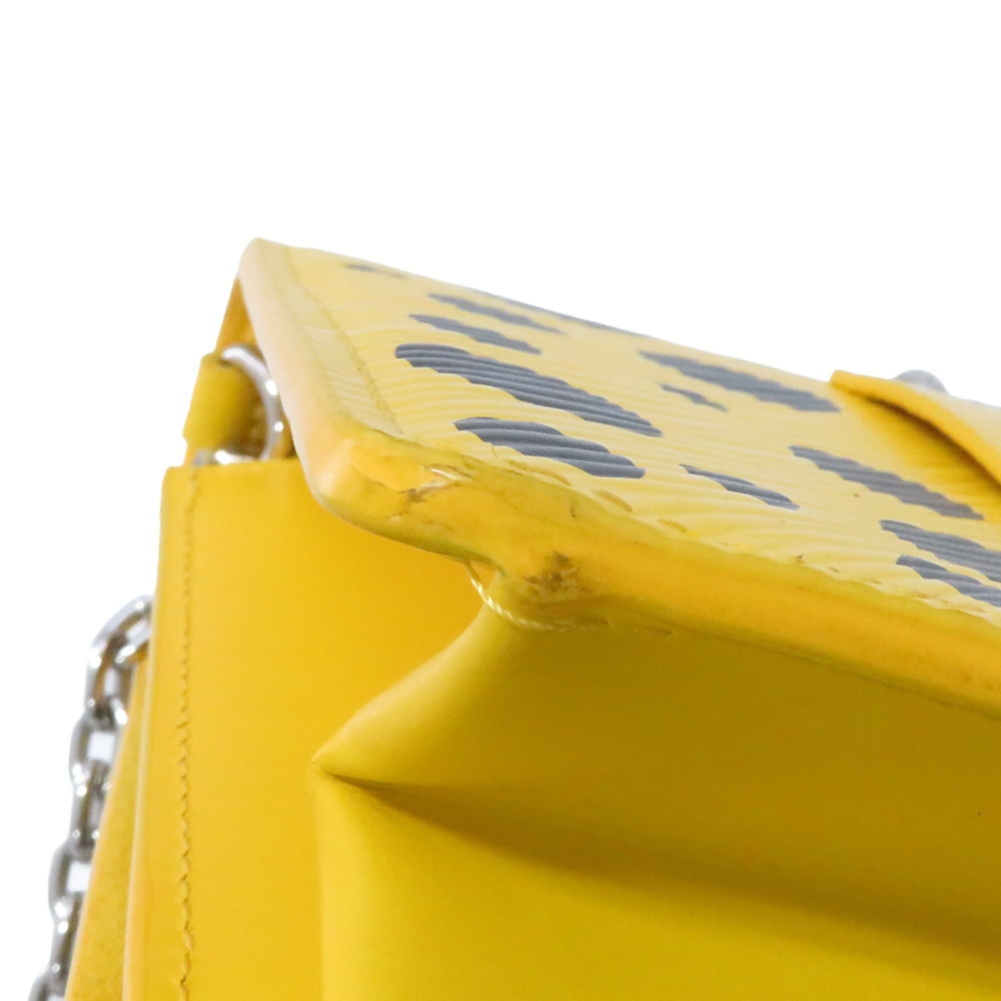 Louis Vuitton Noir Yellow Epi Leather Chain/Shoulder Wallet (Pre-Owned)