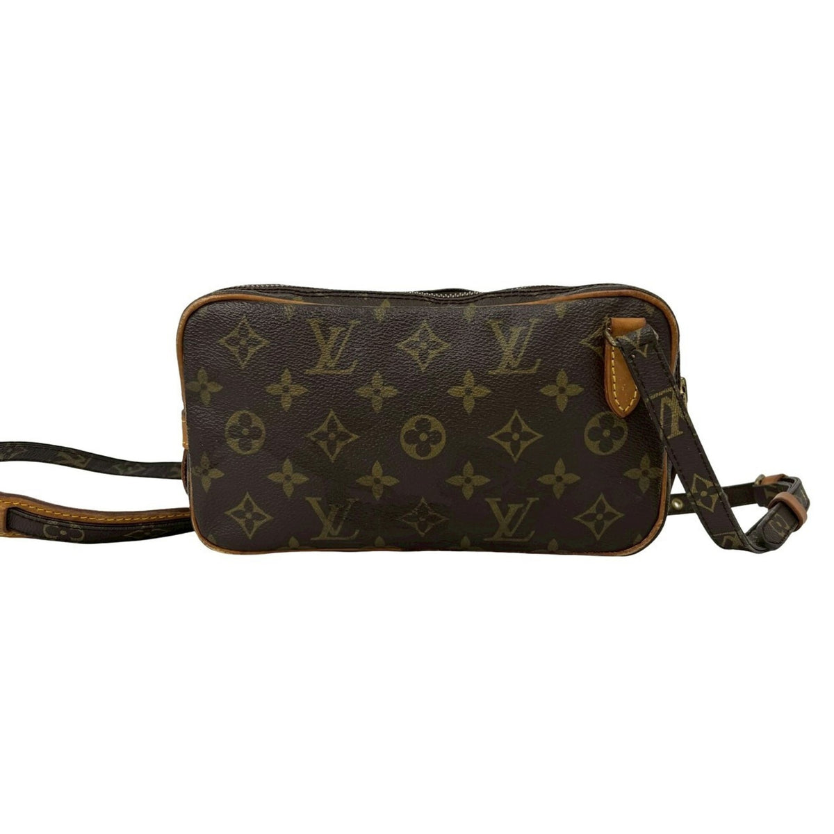 Louis Vuitton Brown Leather Pvc Shoulder Bag (Pre-Owned)