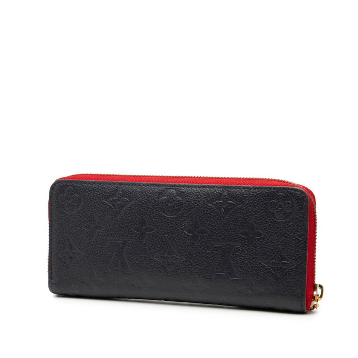 Louis Vuitton Marine Rouge Navy Leather Long Wallet (Bi-Fold) (Pre-Owned)