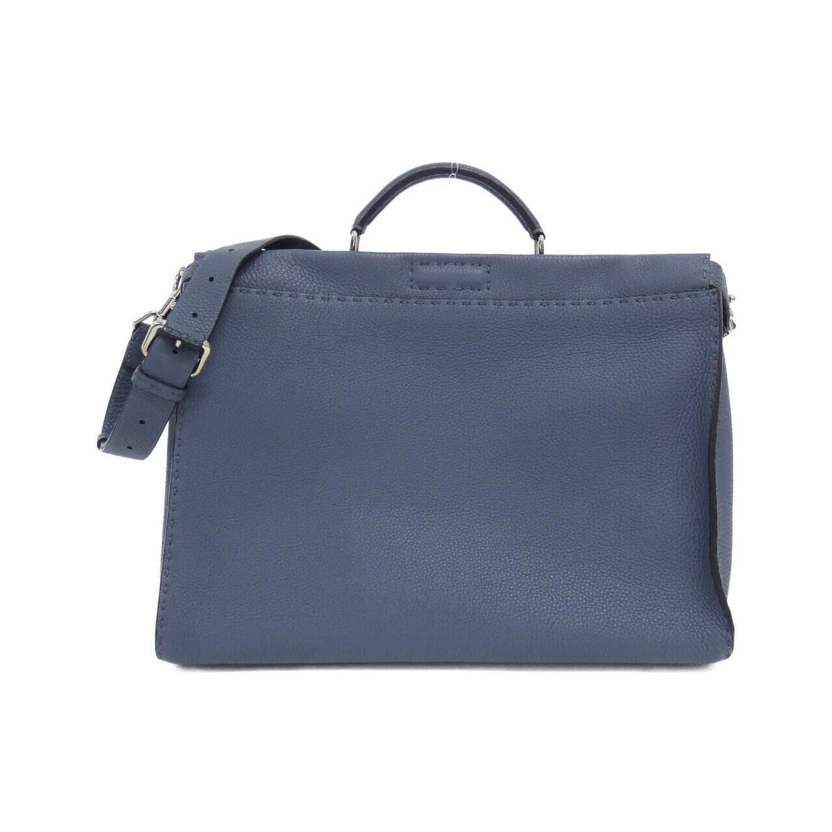 Fendi Blue Light Blue Leather Handbag (Pre-Owned)