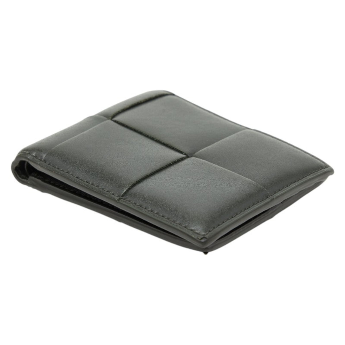Bottega Veneta Khaki Leather Bill Wallet (Bi-Fold) (Pre-Owned)