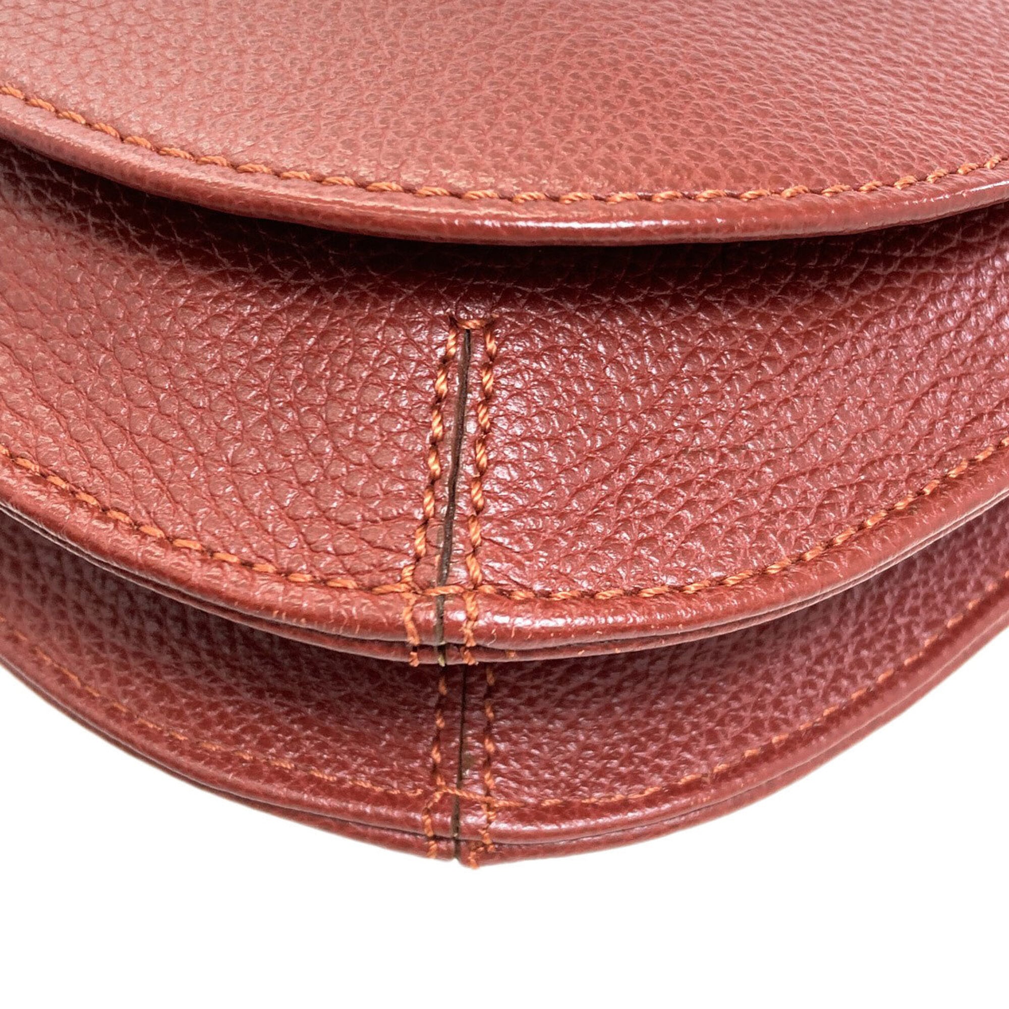 Longchamp Brown Leather Shoulder Bag (Pre-Owned)