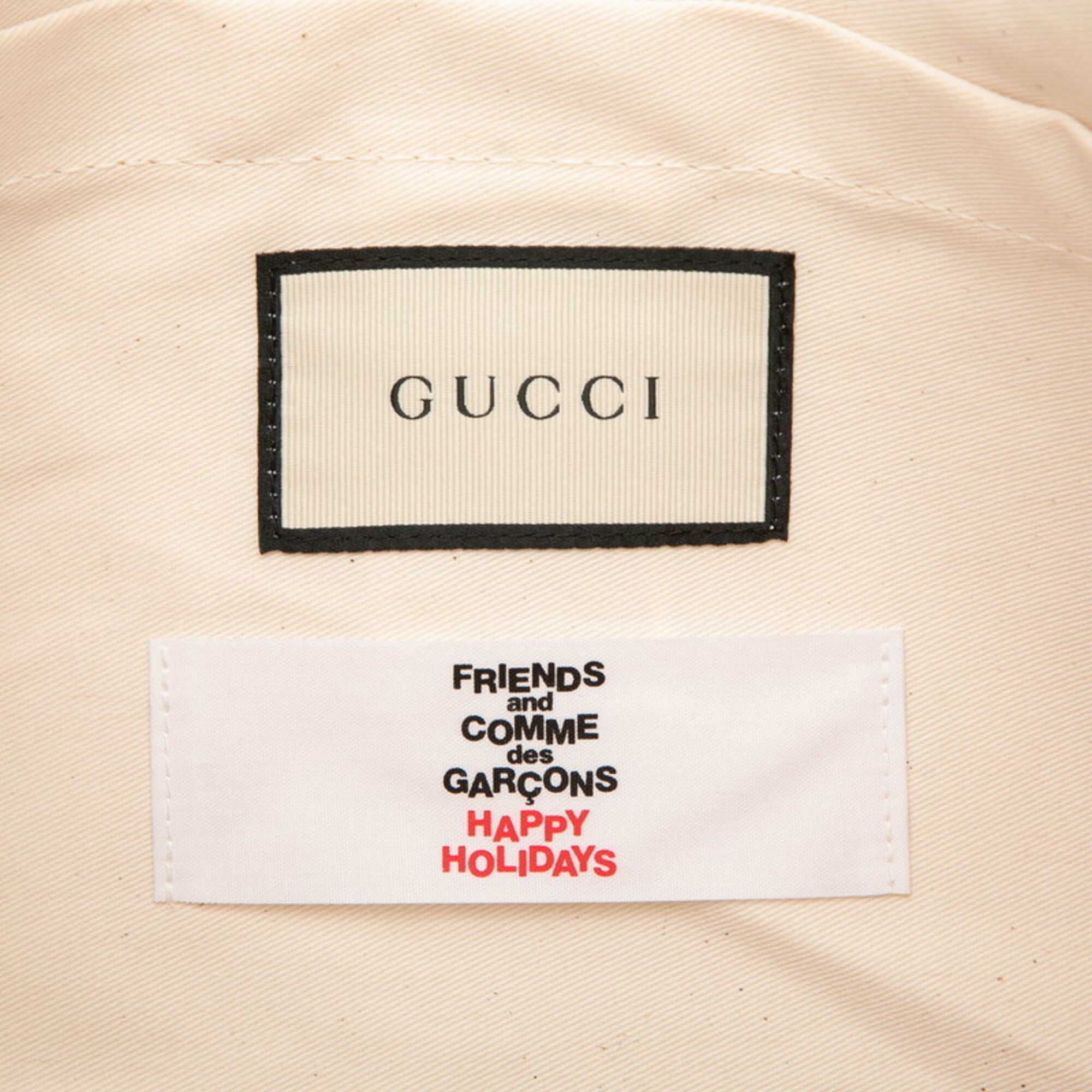 Gucci Beige Green Red Color Elastane Nylon Tote Bag (Pre-Owned)
