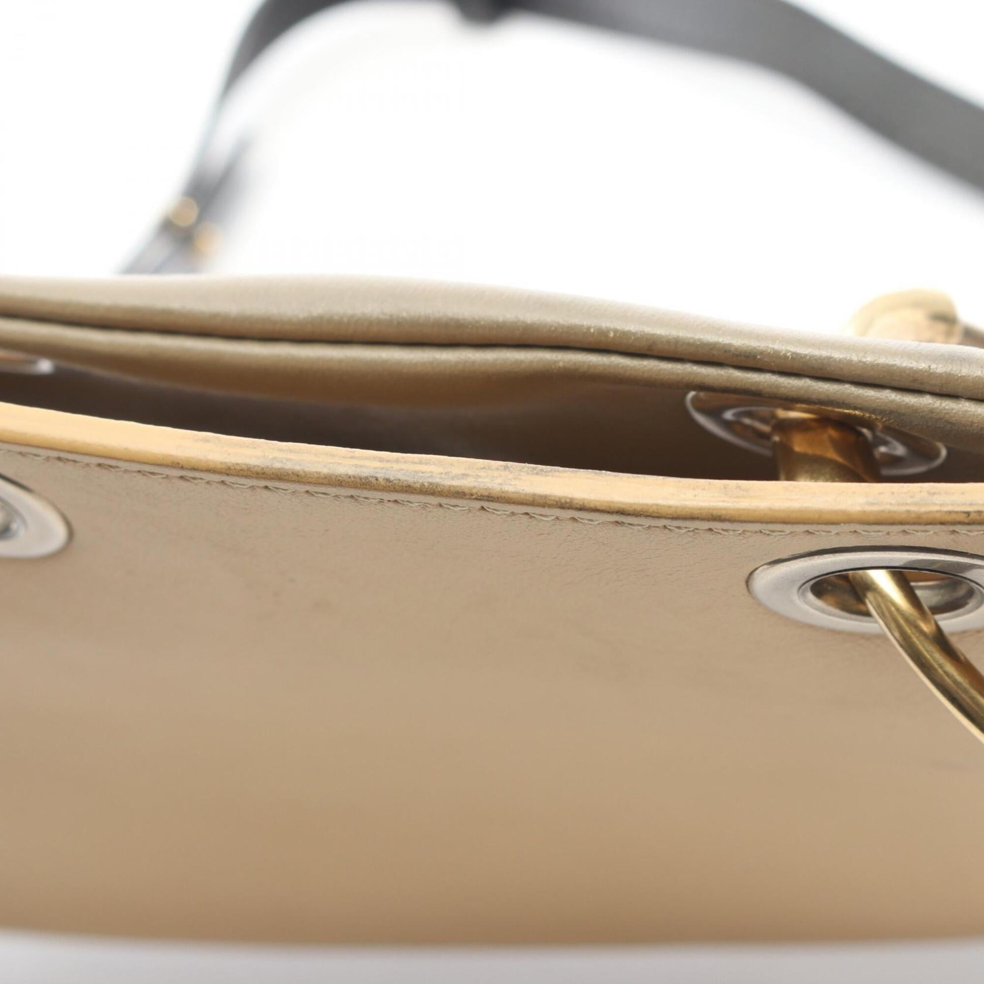Chloé Beige Khaki Leather Handbag Shoulder Bag (Pre-Owned)