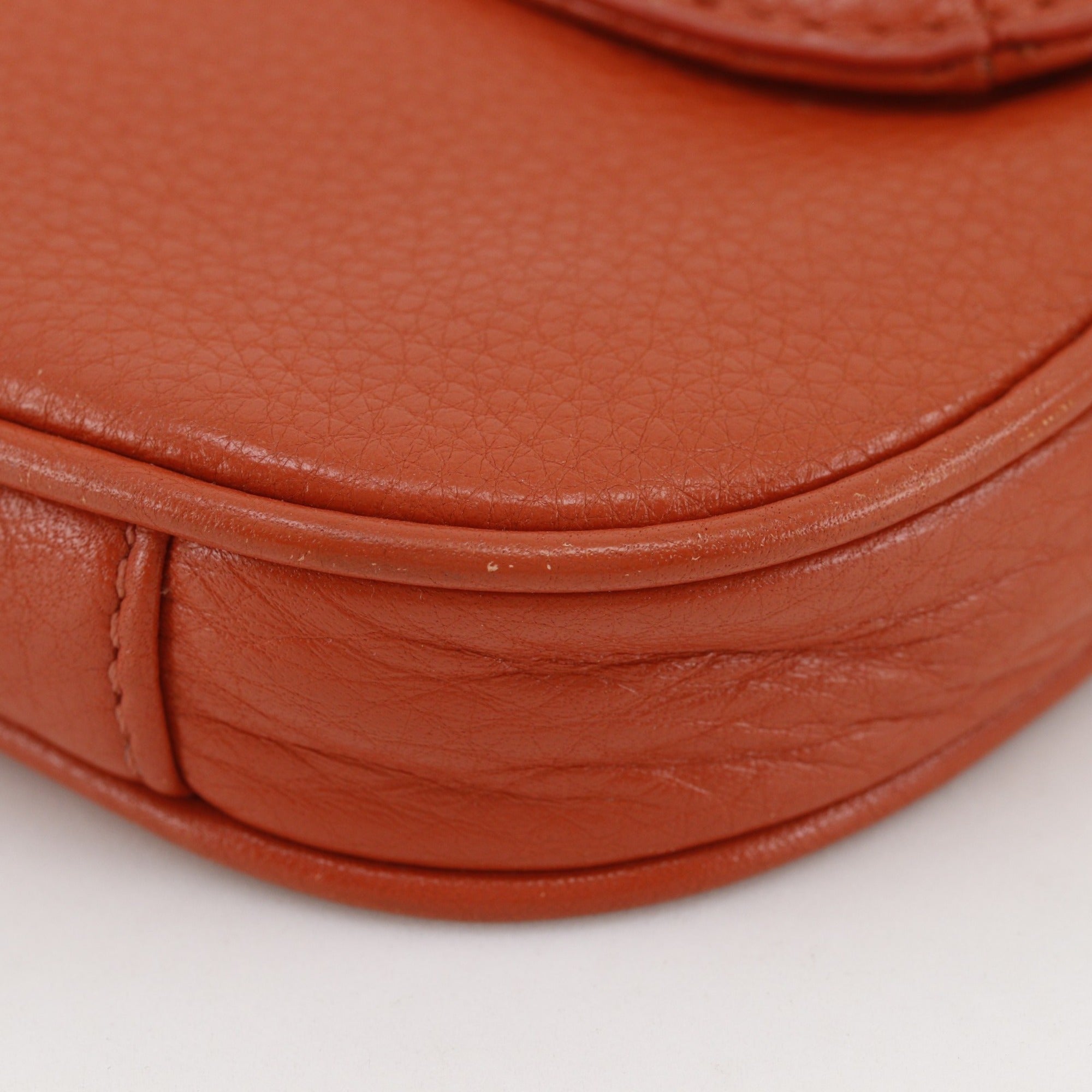 Tory Burch Orange Leather Shoulder Bag (Pre-Owned)