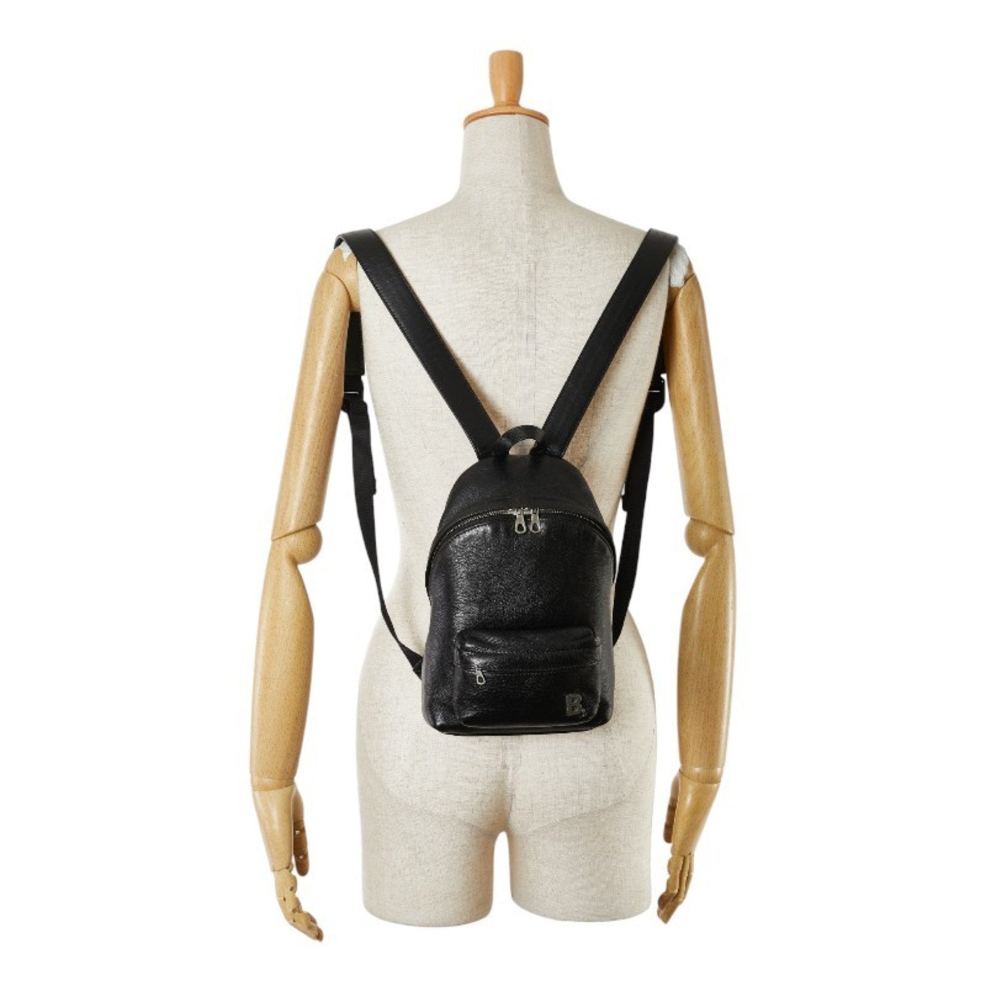 Balenciaga Black Leather Backpack (Pre-Owned)