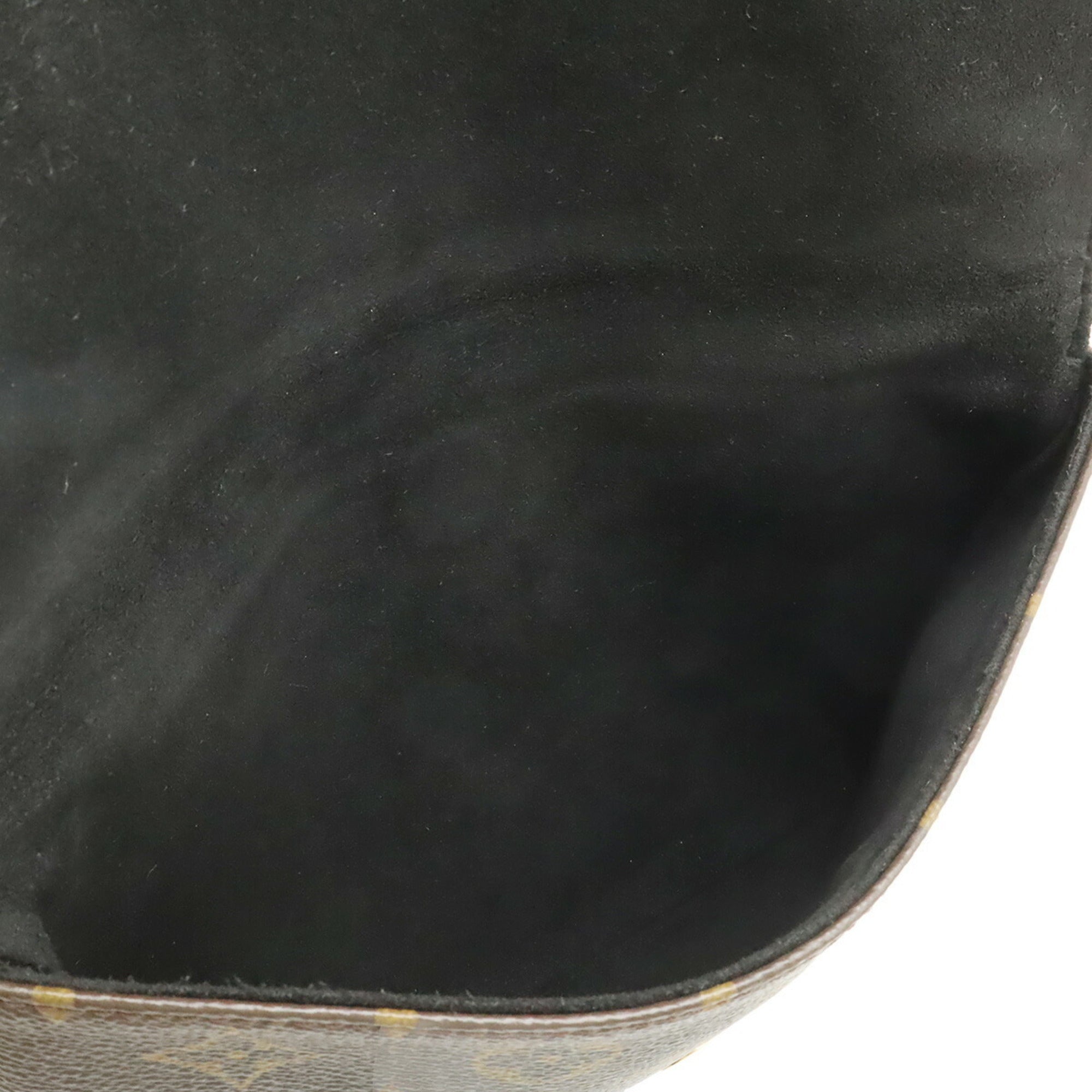 Louis Vuitton Monogram Black Noir Monogram Leather Pochette Shoulder Bag (Pre-Owned)