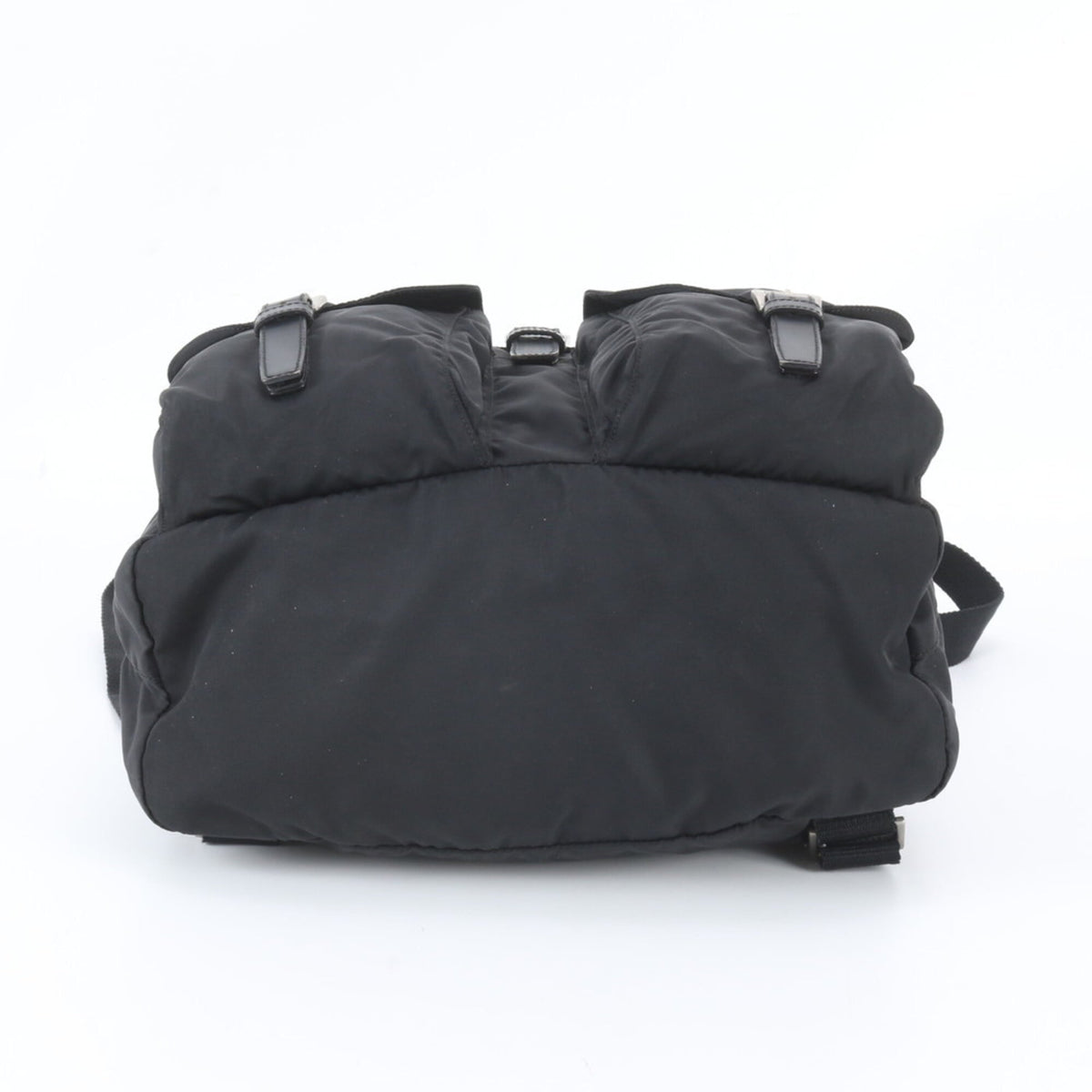 Prada Black Leather Nylon Backpack (Pre-Owned)