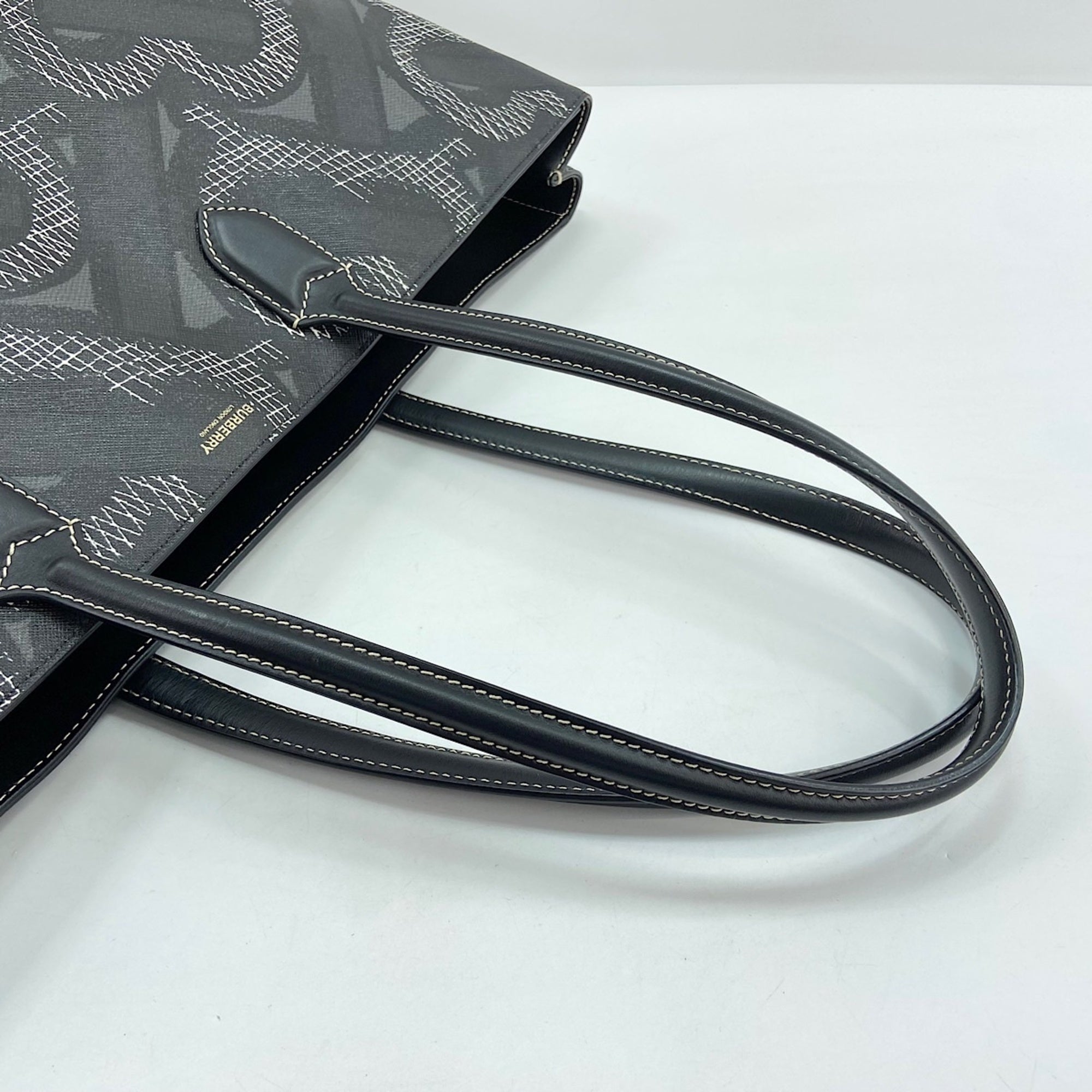 Burberry Black Pvc Tote Bag (Pre-Owned)