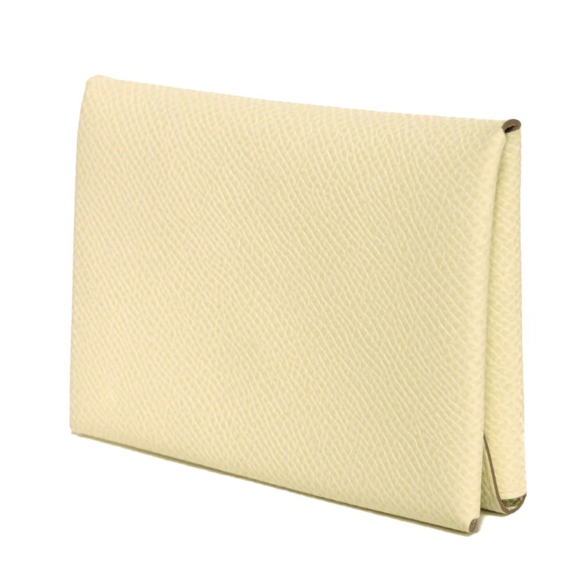Hermes Yellow Epsom Leather Coin Purse/Coin Case (Pre-Owned)
