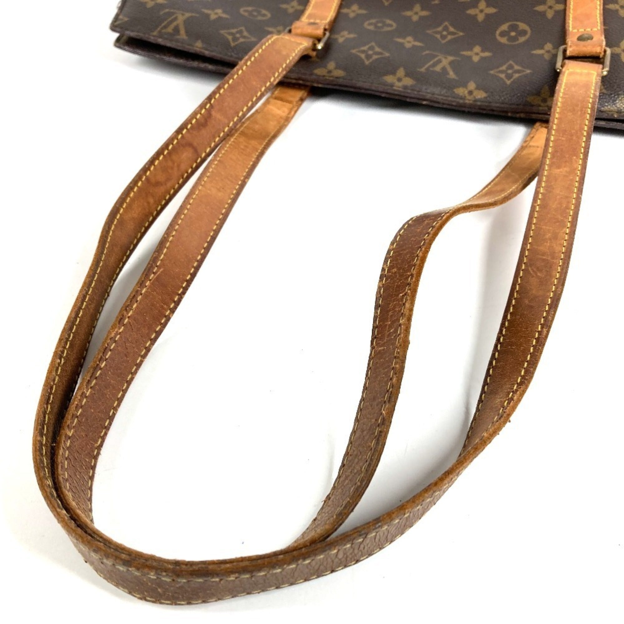 Louis Vuitton Brown Monogram Canvas Shoulder Bag Tote Bag (Pre-Owned)