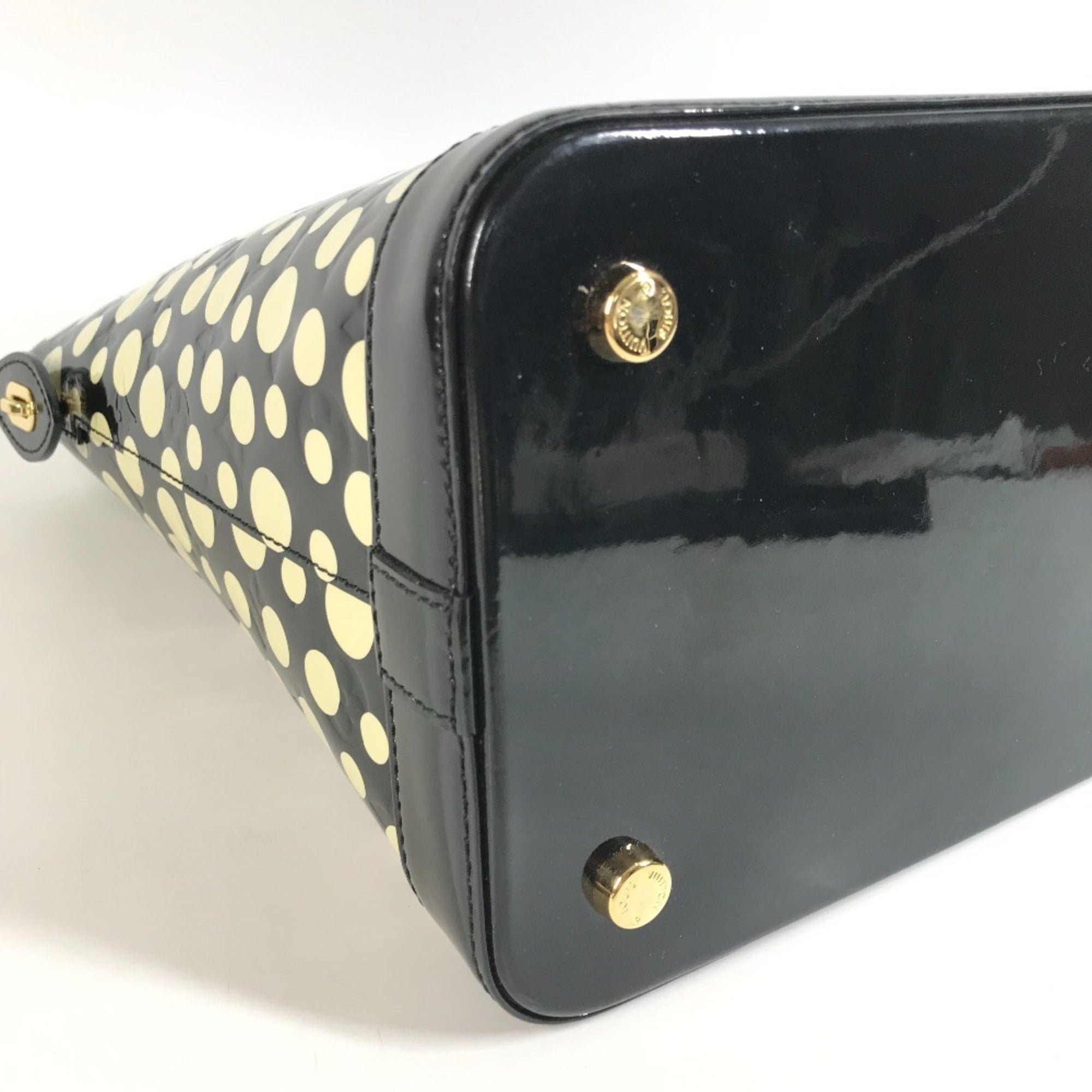Louis Vuitton Black White Monogram Vernis Handbag Tote Bag (Pre-Owned)