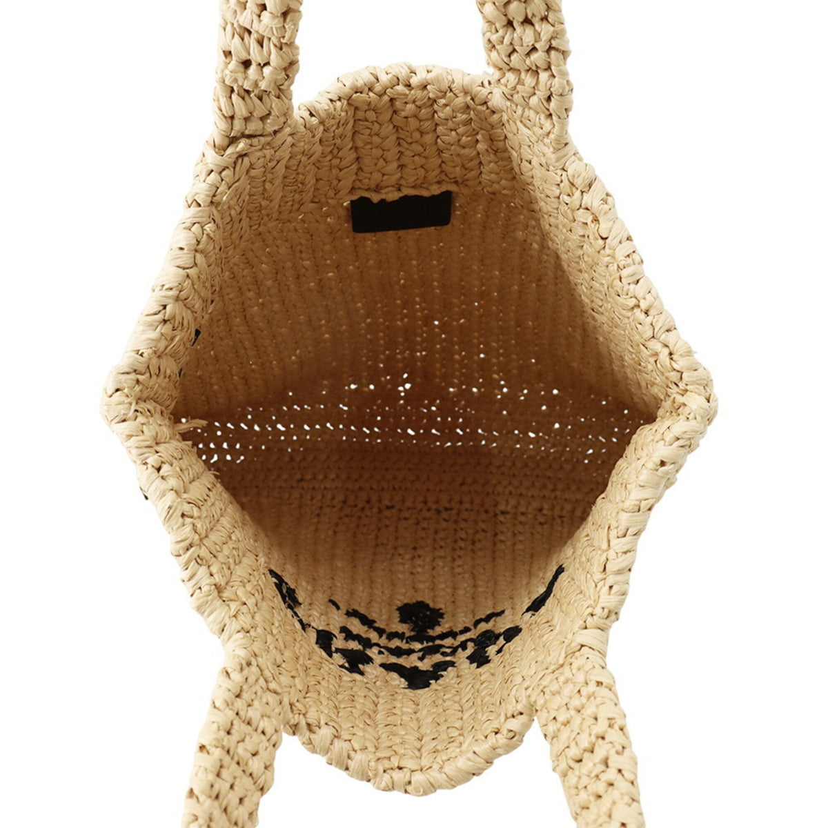 Prada Beige Raffia Handbag Tote Bag (Pre-Owned)