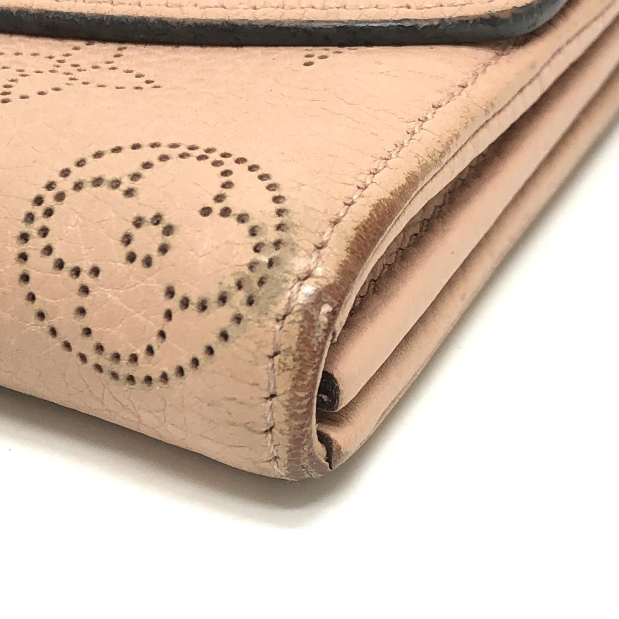 Louis Vuitton Magnolia Pink Mahina Leather Long Wallet (Bi-Fold) (Pre-Owned)