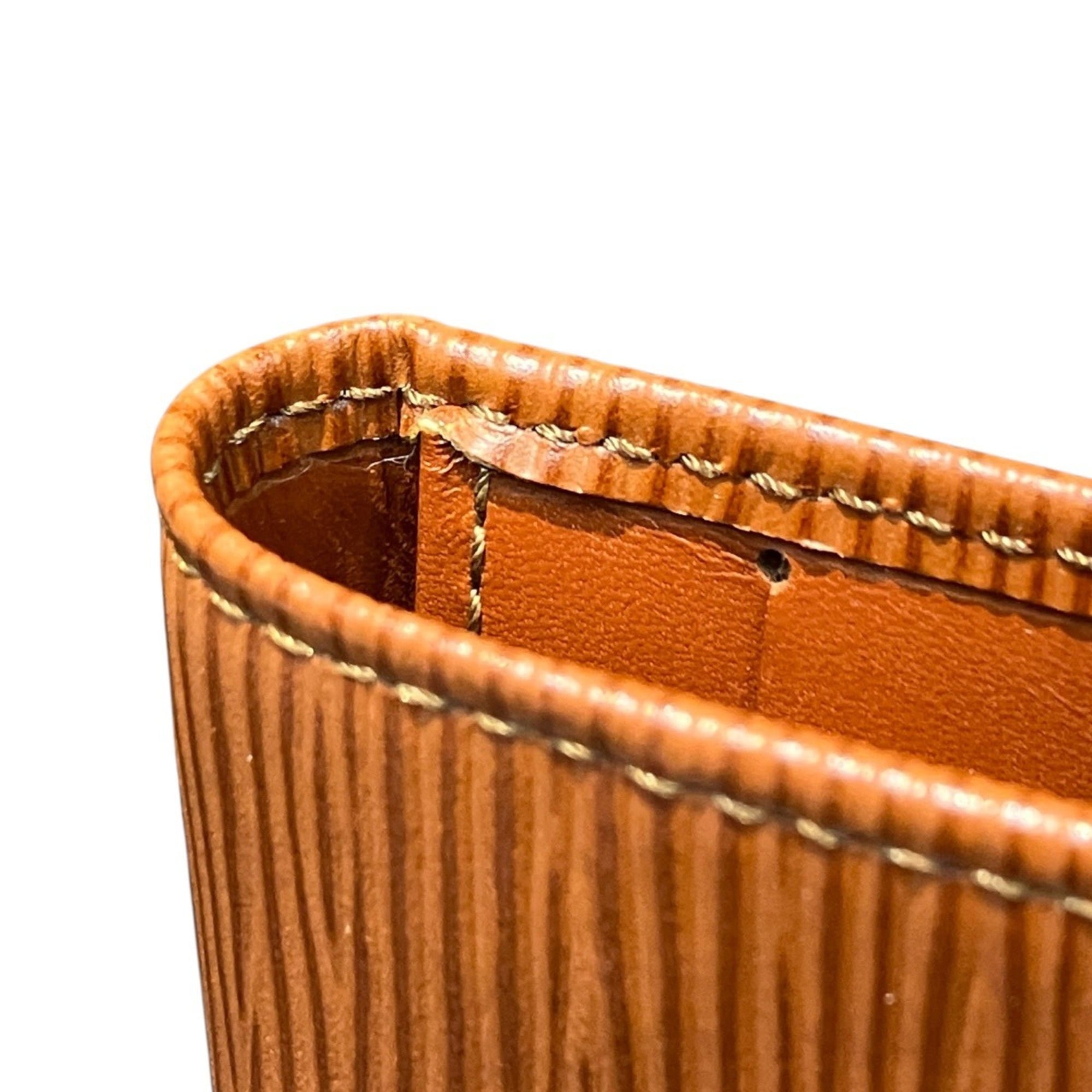 Louis Vuitton Brown Leather Long Wallet (Bi-Fold) (Pre-Owned)