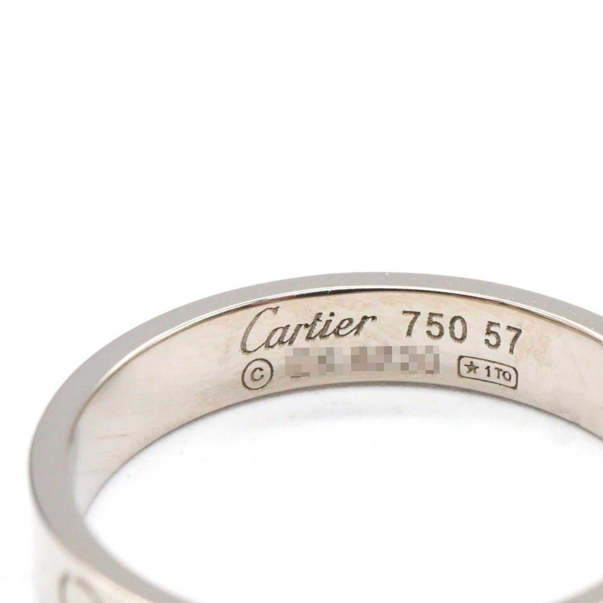 Cartier Silver White Gold (18K) Band Ring (Pre-Owned)