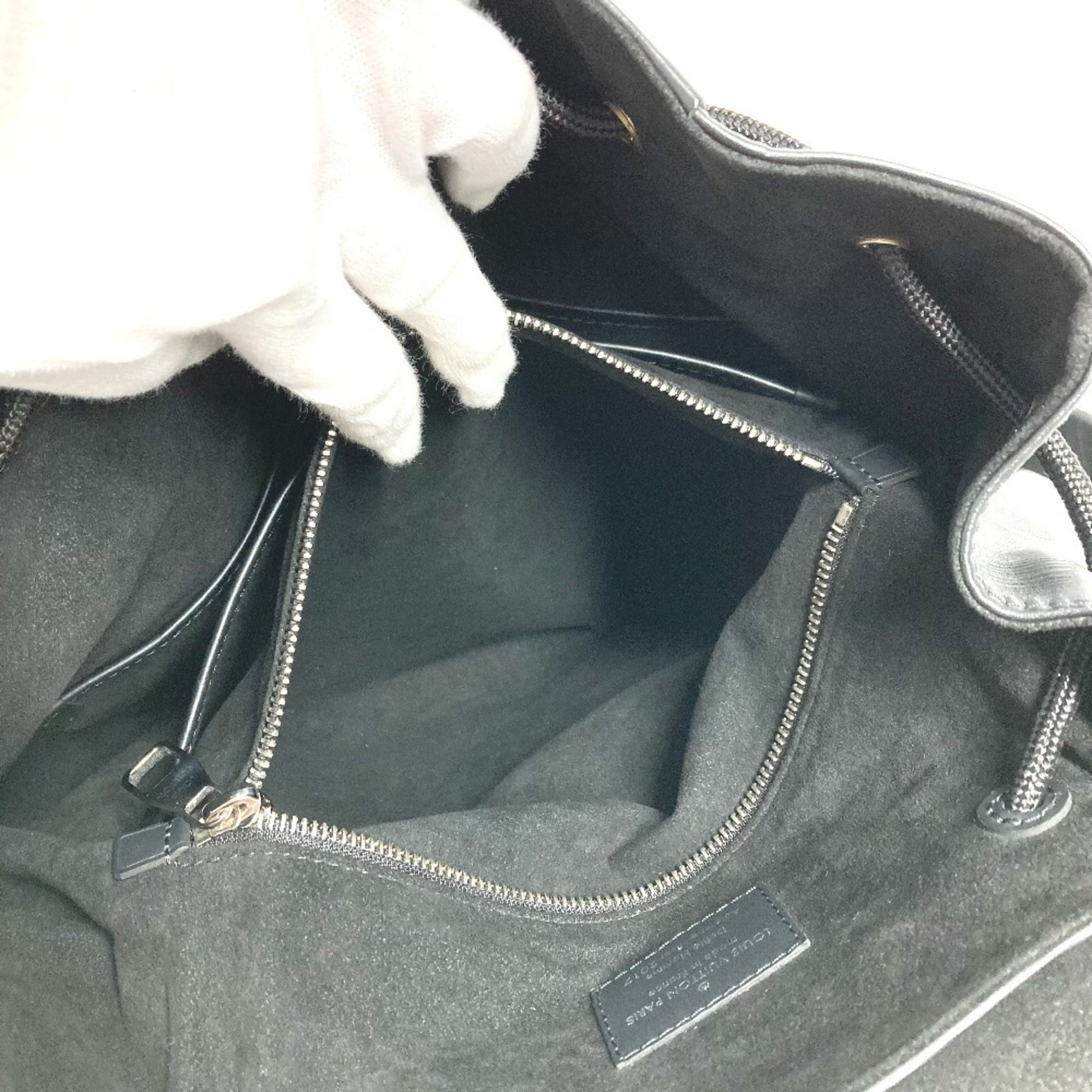 Louis Vuitton Black Noir Epi Leather Backpack (Pre-Owned)