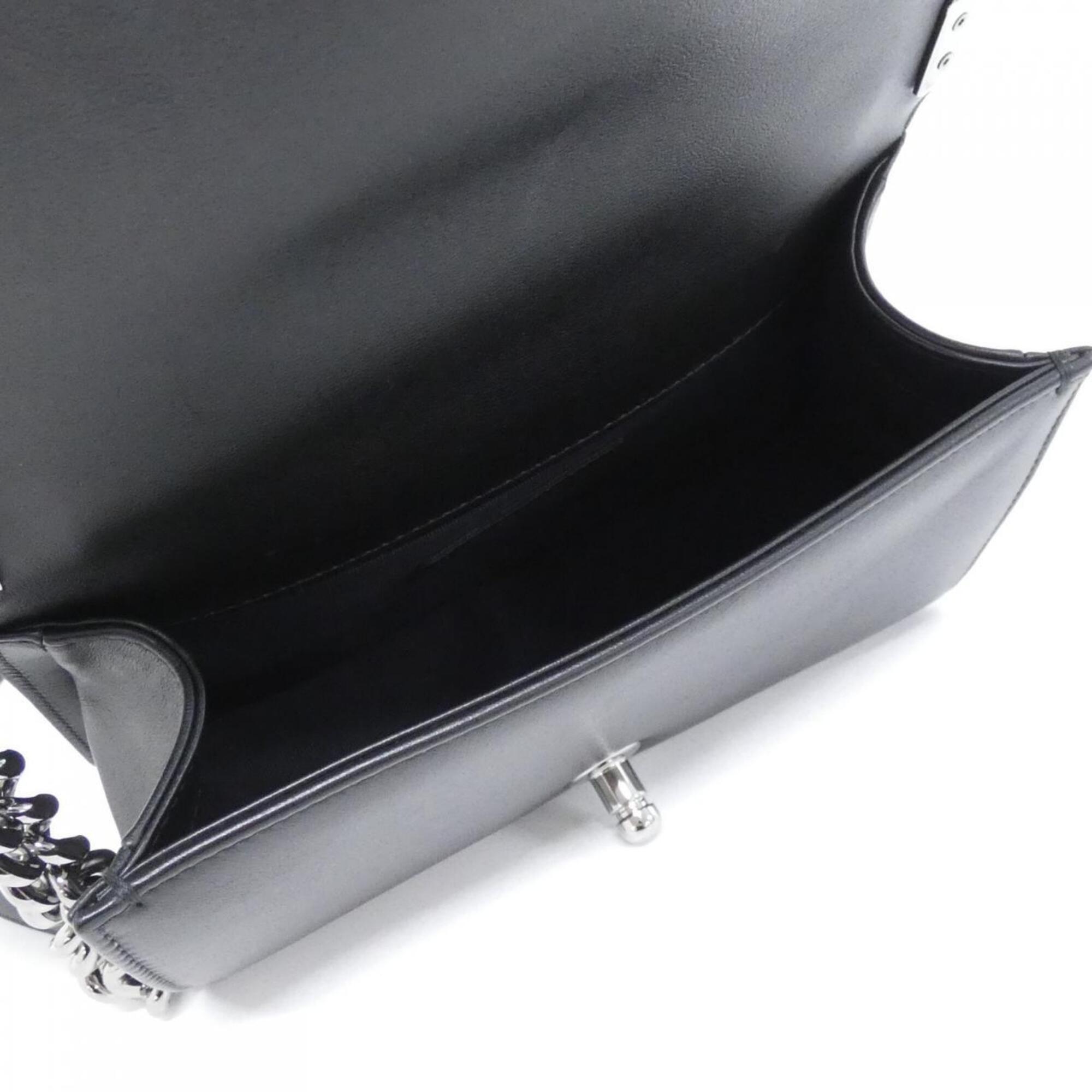 Chanel Black Leather Shoulder Bag (Pre-Owned)
