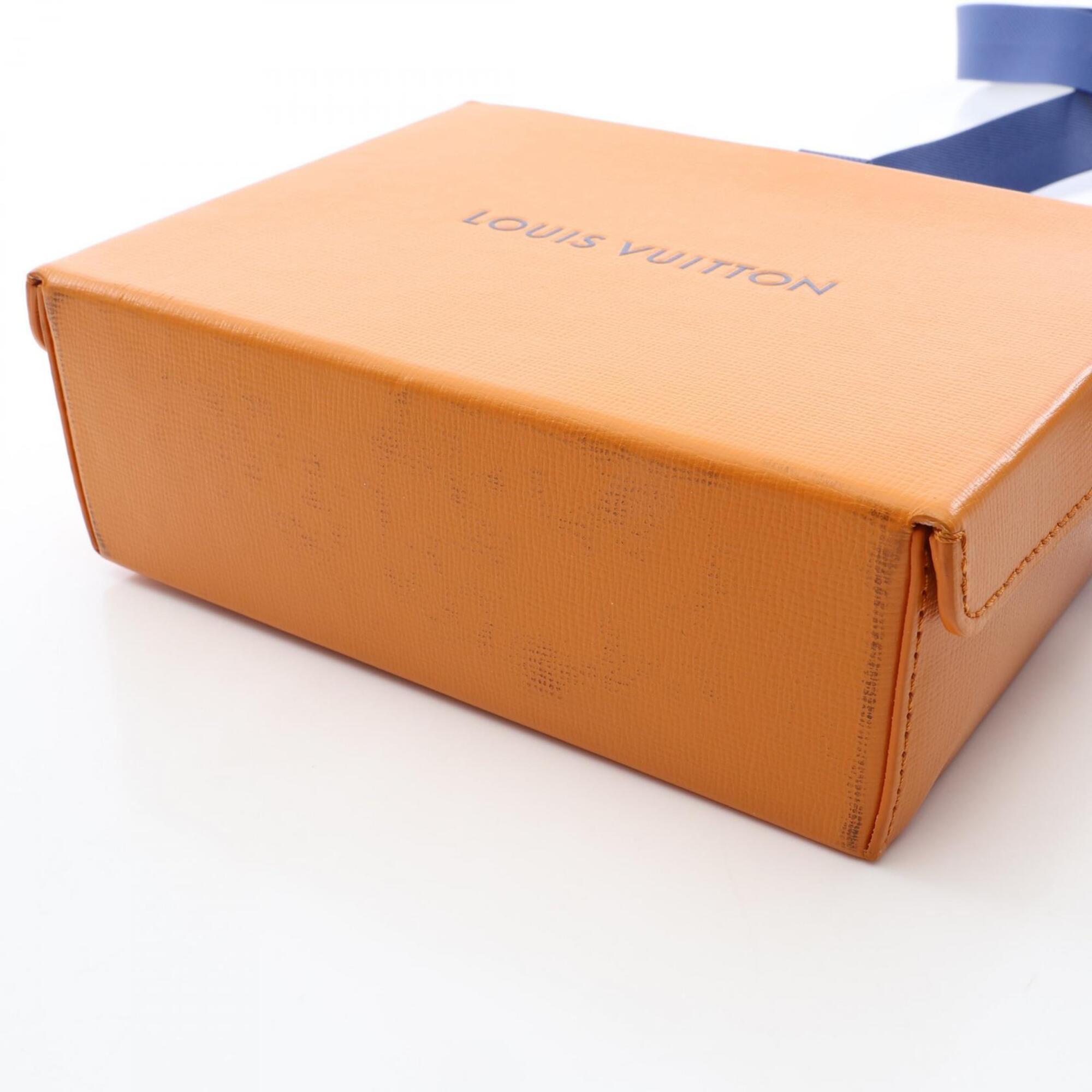 Louis Vuitton Blue Orange Leather Handbag Shoulder Bag (Pre-Owned)