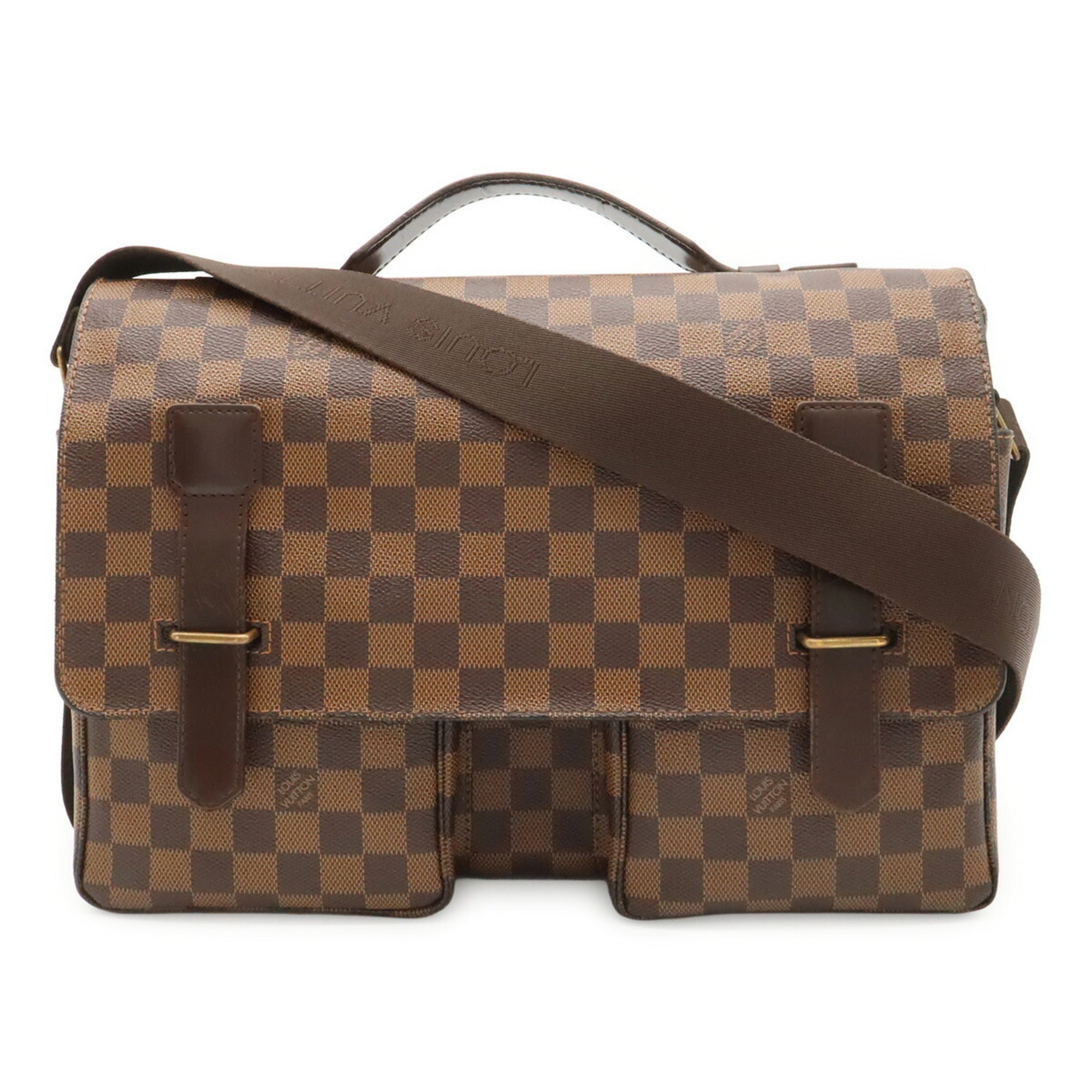 Louis Vuitton Brown Damier Canvas Galle Damier Canvas Handbag Shoulder Bag (Pre-Owned)
