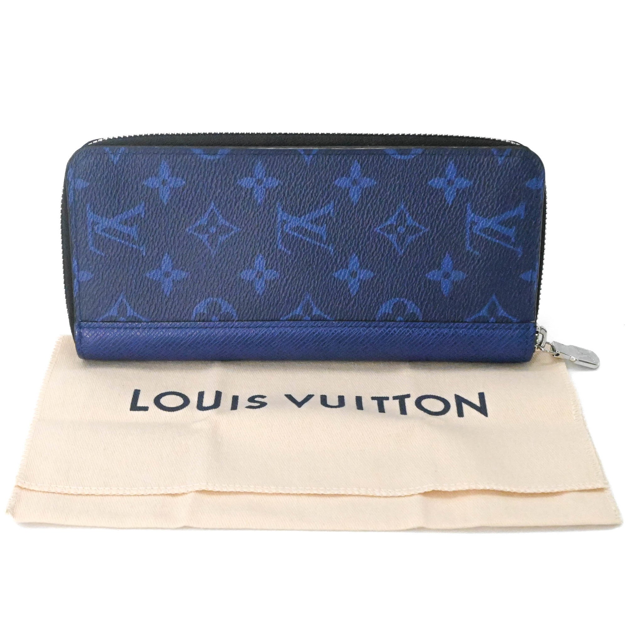 Louis Vuitton Blue Navy Canvas Coin Purse/Coin Case (Pre-Owned)