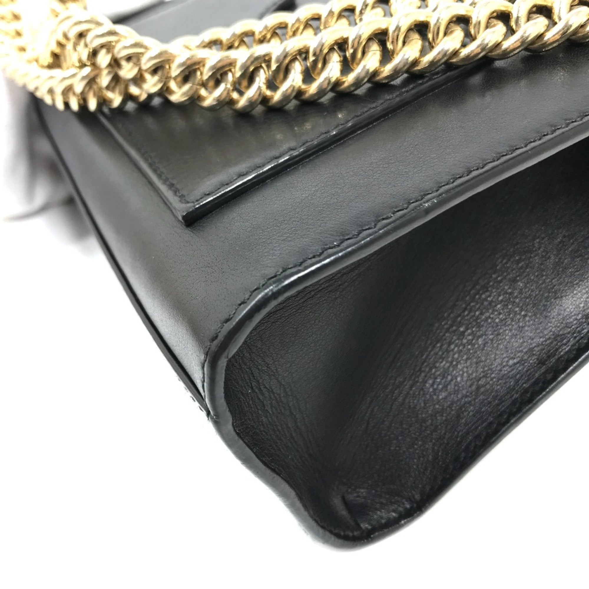 Gucci Black Leather Shoulder Bag (Pre-Owned)