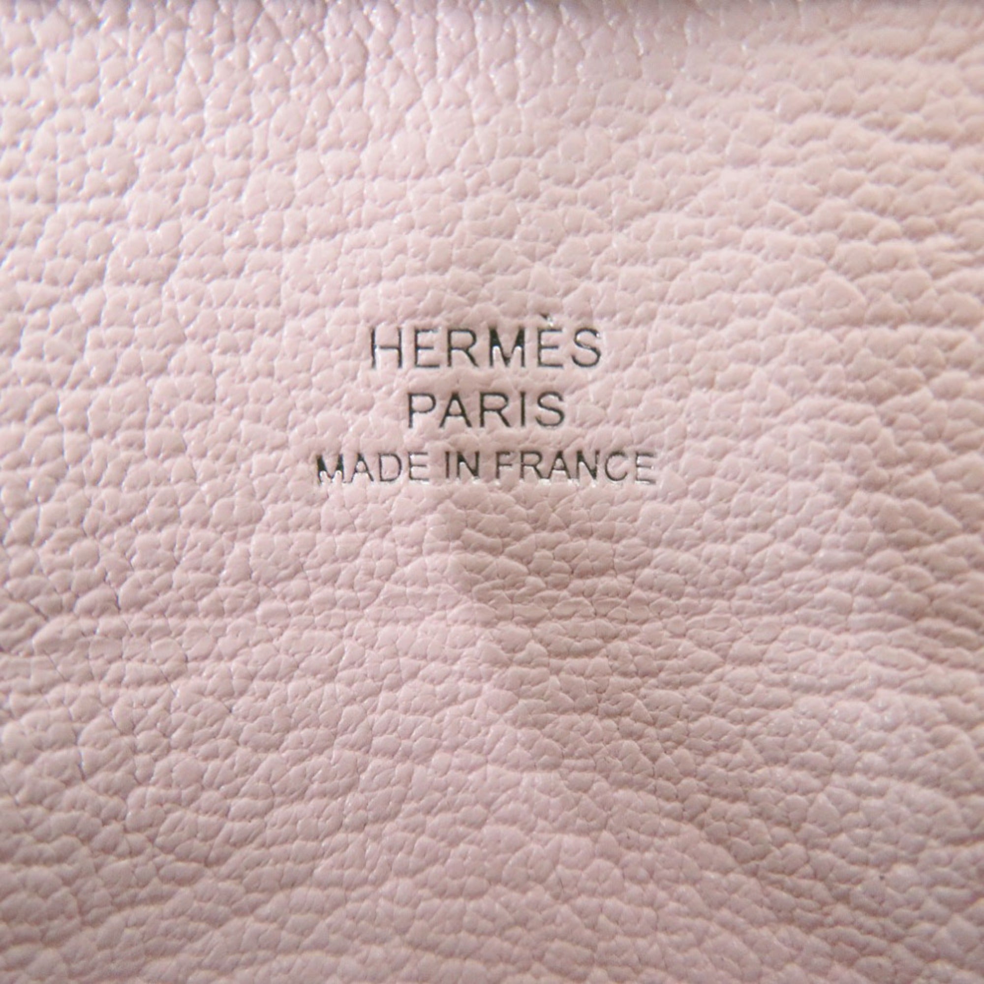 Hermes Bastia Bambou Chevre Myzore Leather Coin Purse/Coin Case (Pre-Owned)