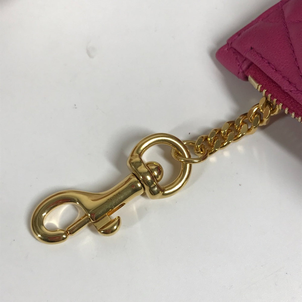 Saint Laurent Pink Leather Coin Purse/Coin Case (Pre-Owned)