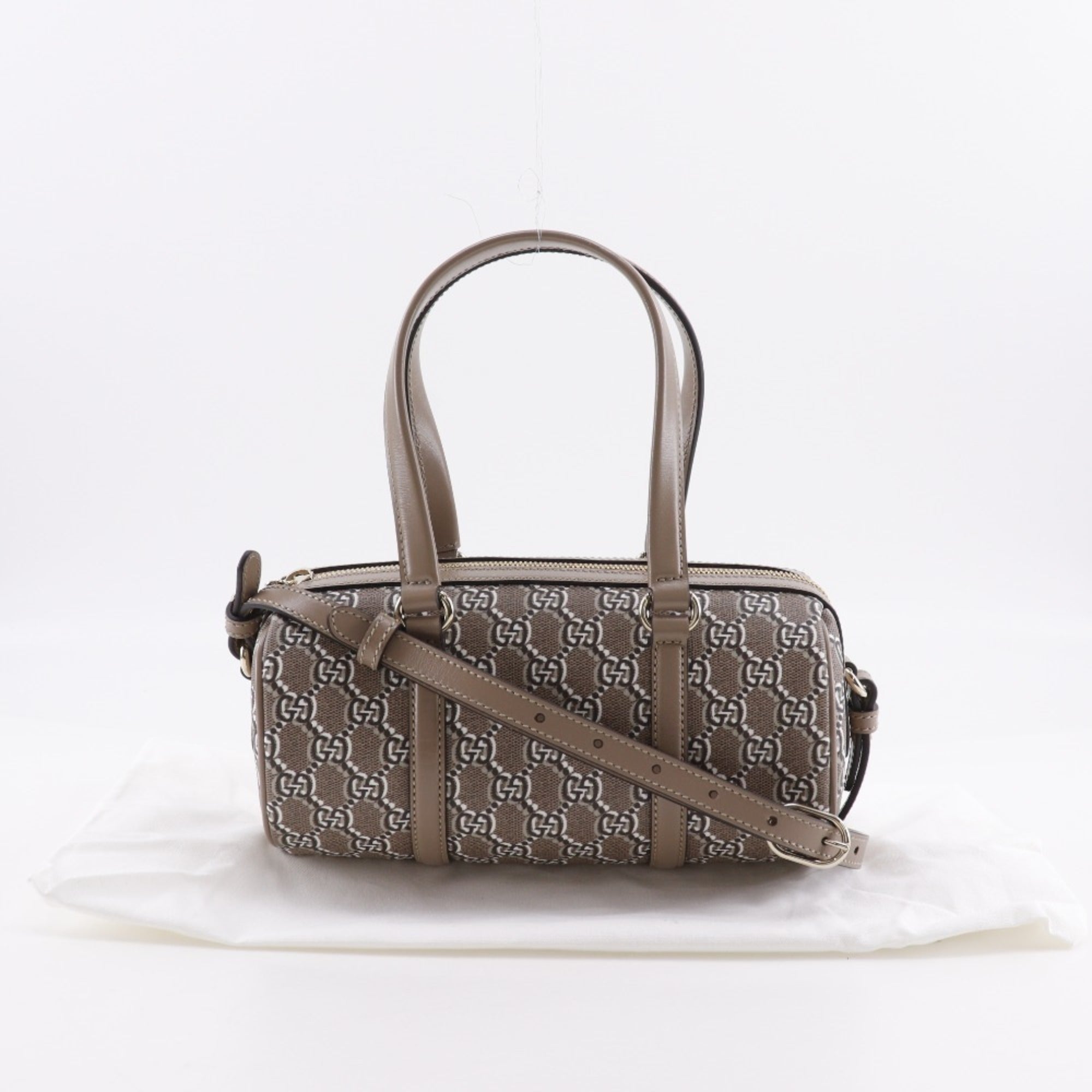 Gucci Brown Pvc Leather Handbag (Pre-Owned)