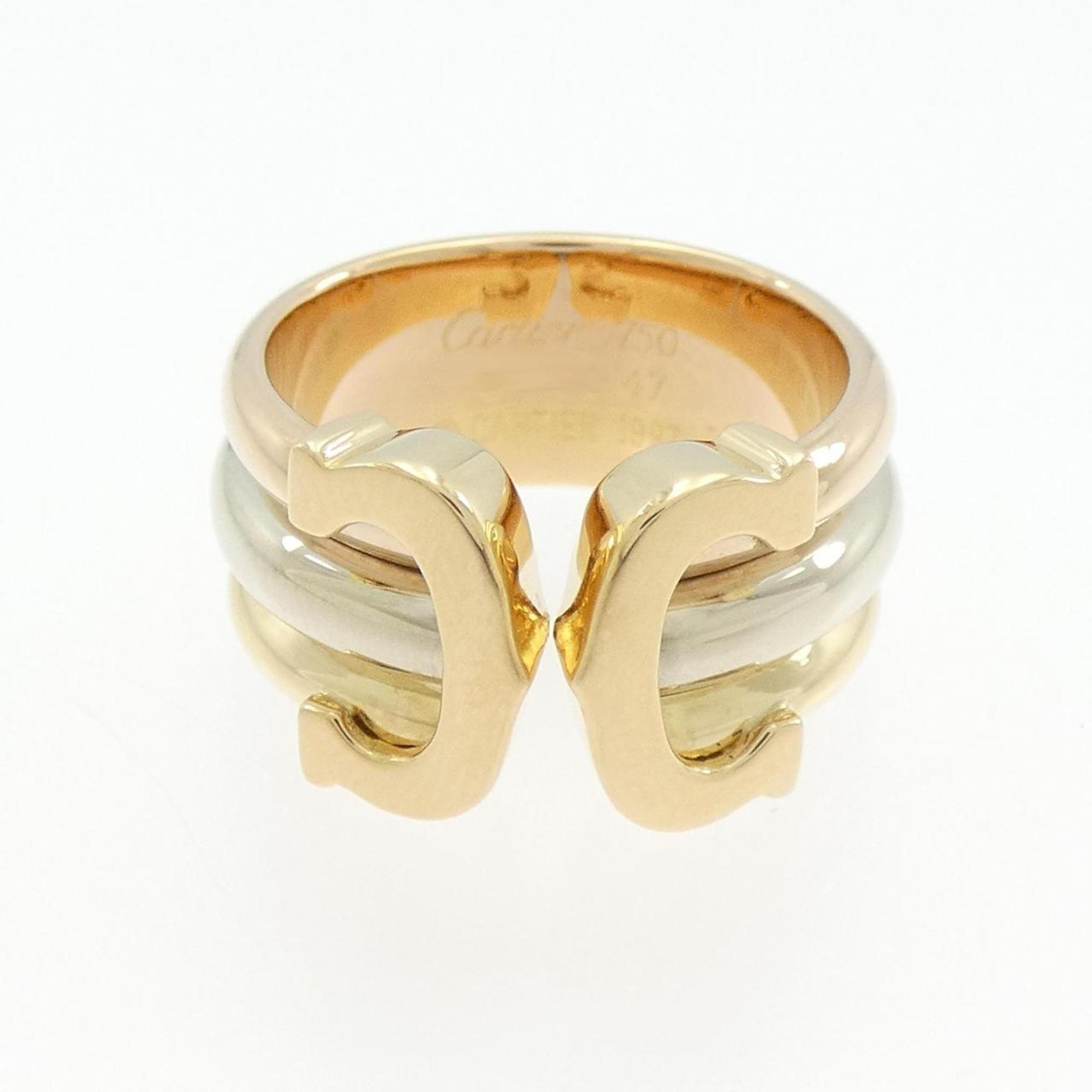 Cartier Pink Gold White Gold Yellow Gold Yellow Gold (18K) Pink Gold (18K) White Gold (18K) Band Ring (Pre-Owned)