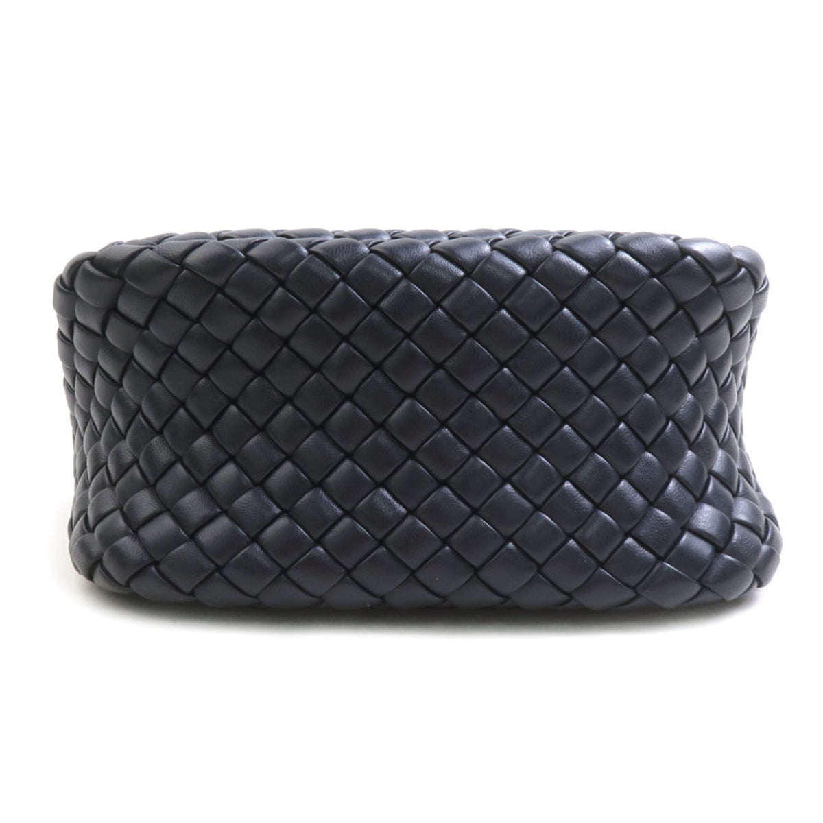 Bottega Veneta Navy Intrecciato Shoulder Bag (Pre-Owned)